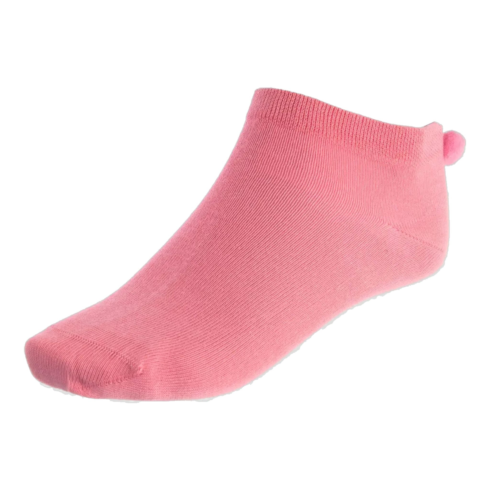 Agentur Erwin Reithmeier Socken Pink mit Pommel Damen