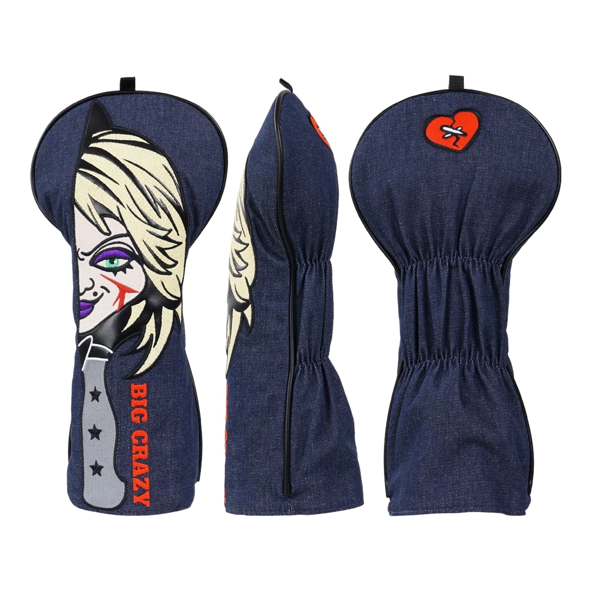 Emroydered Headcovers Scary Woman Driver Headcover
