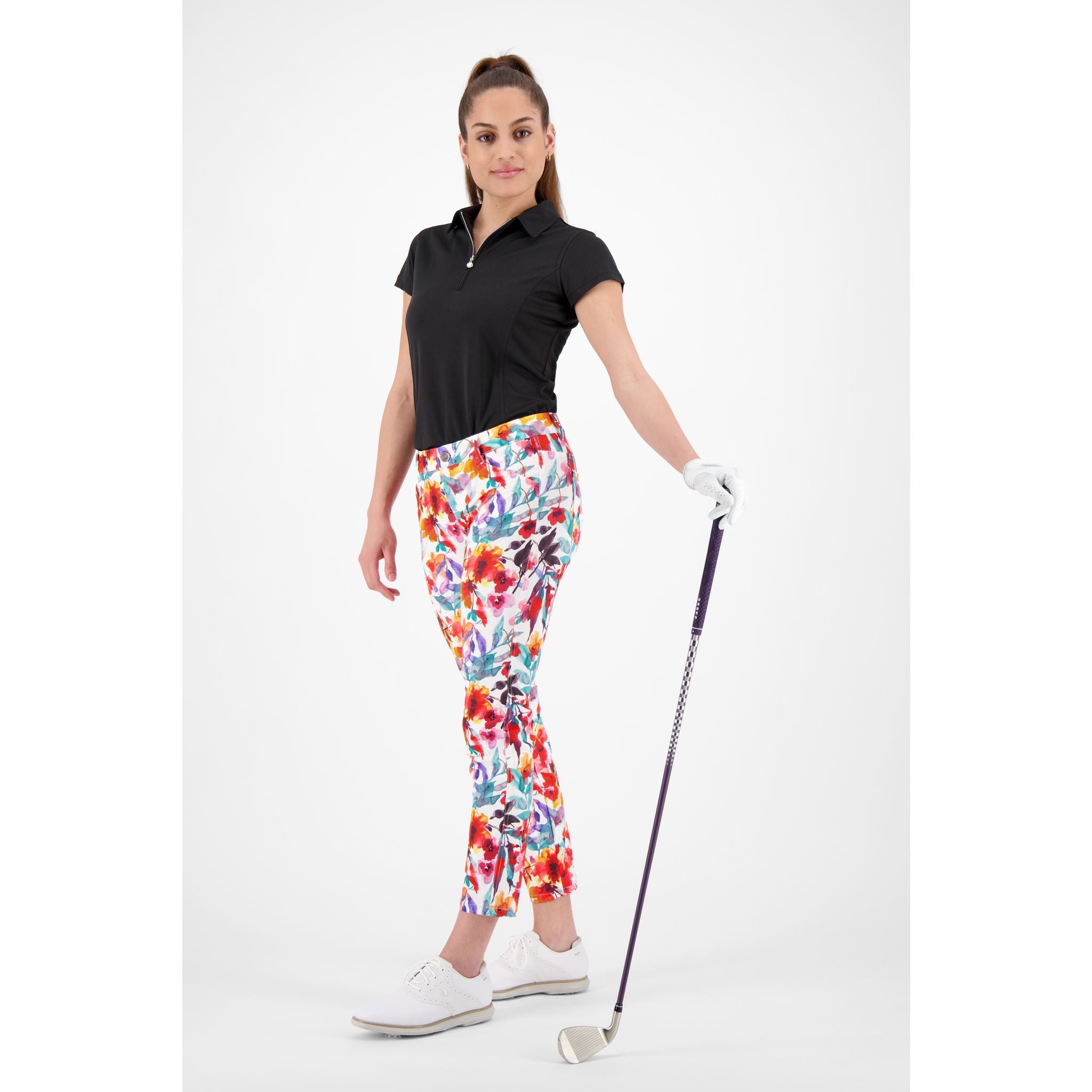 Alberto Hose Mona WR Summer Flowers Damen