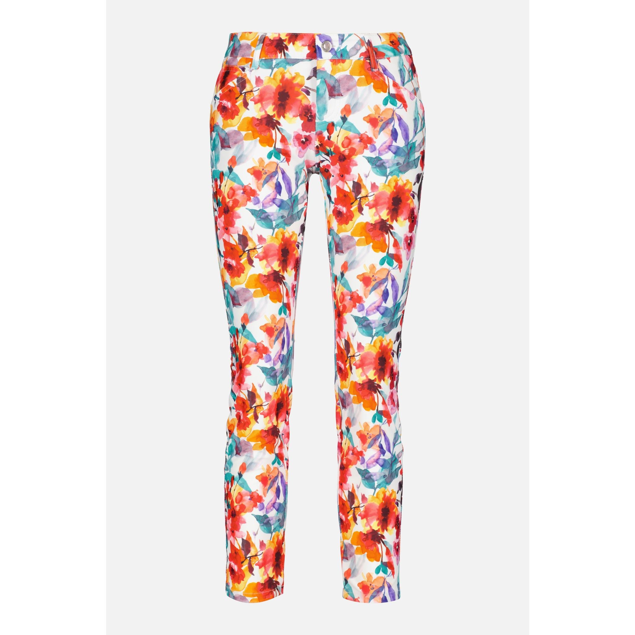 Alberto Hose Mona WR Summer Flowers Damen