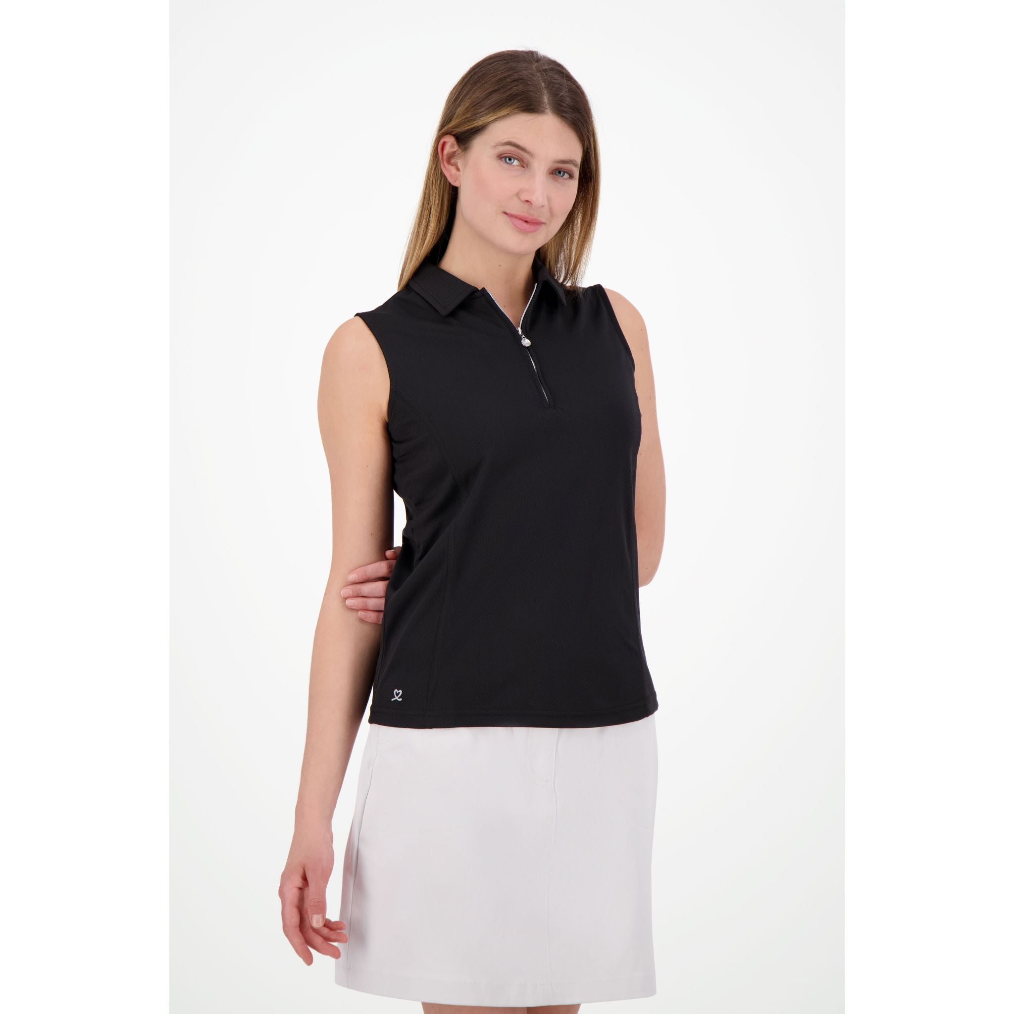Daily Sports Macy SL Polo Black Damen