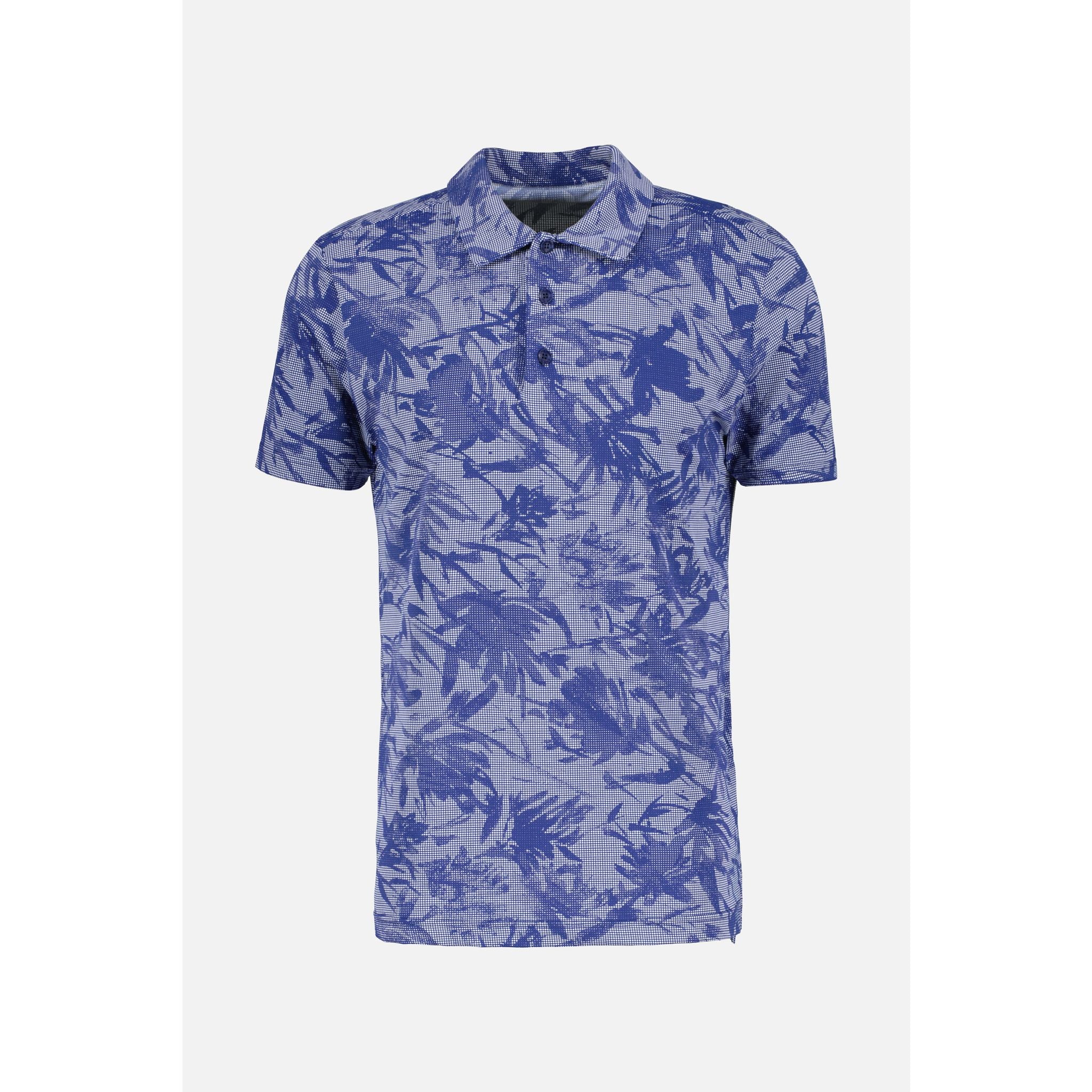 Chervo M Ambrosio SS Polo Blau/Blume Herren