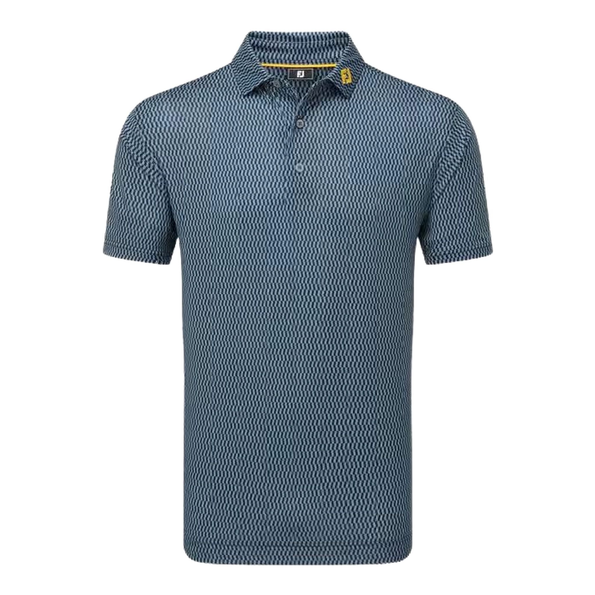 Footjoy Wiggle Print Lisle Polo Herren