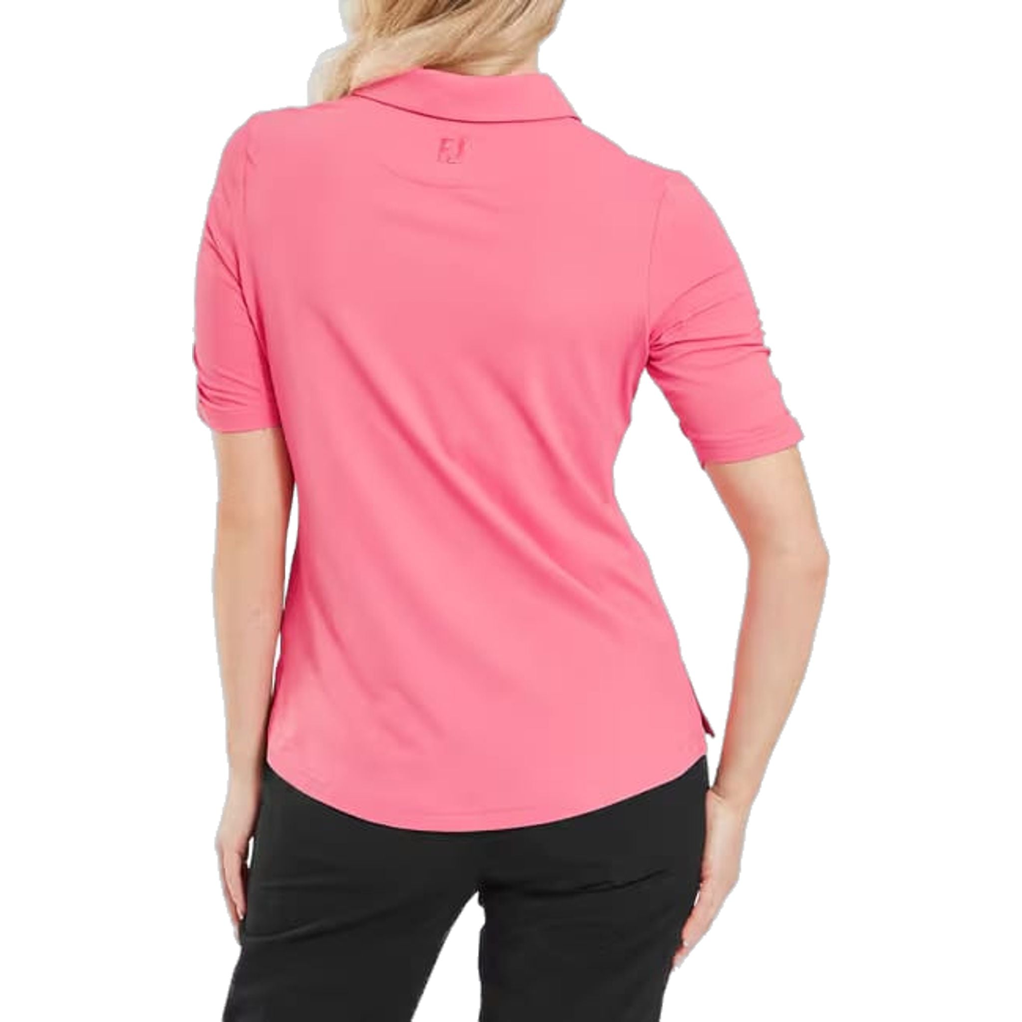 Footjoy Half Sleeve Ruched Lisle Polo Damen