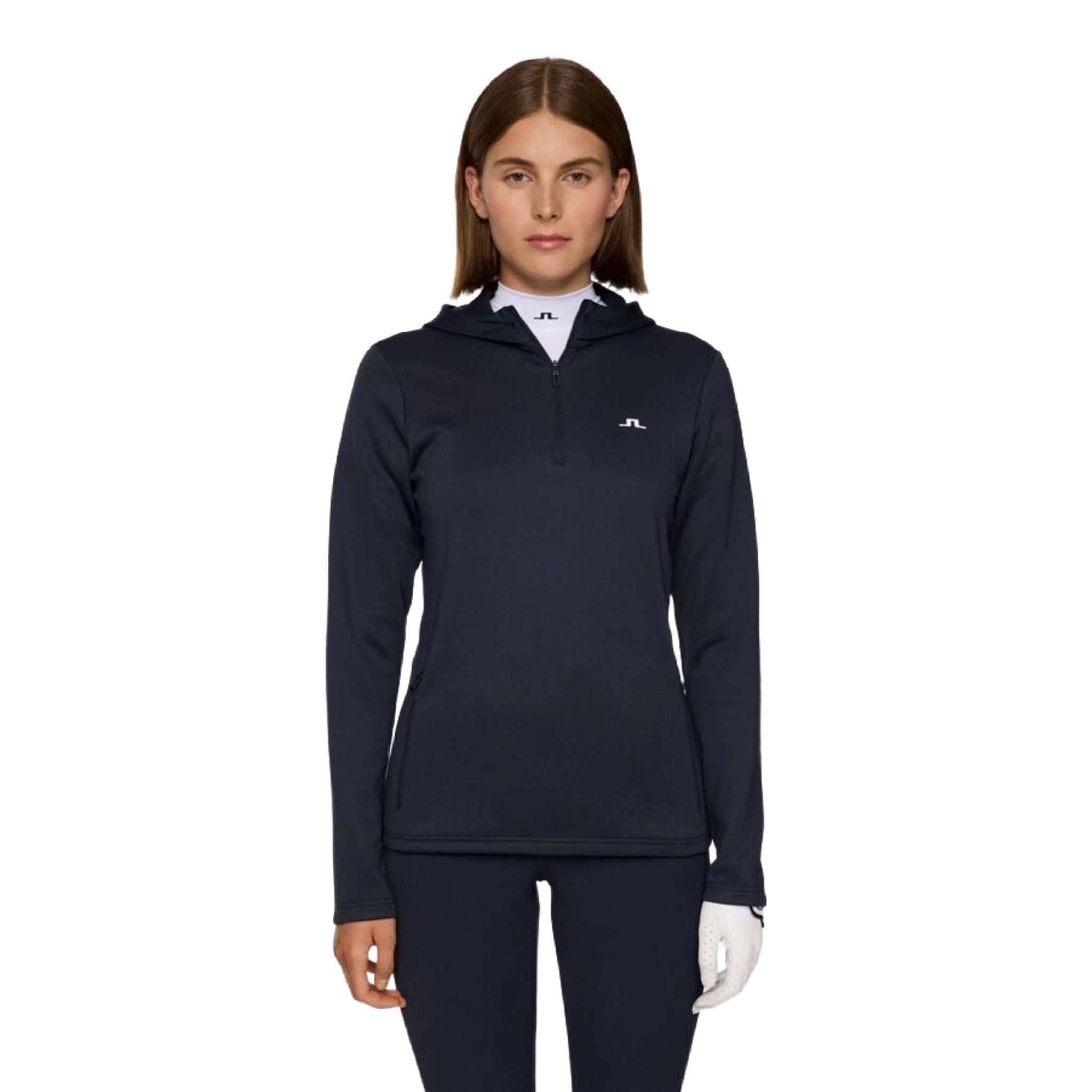 J. Lindeberg Aerialle Quarter Zip Kapuzenjacke Damen