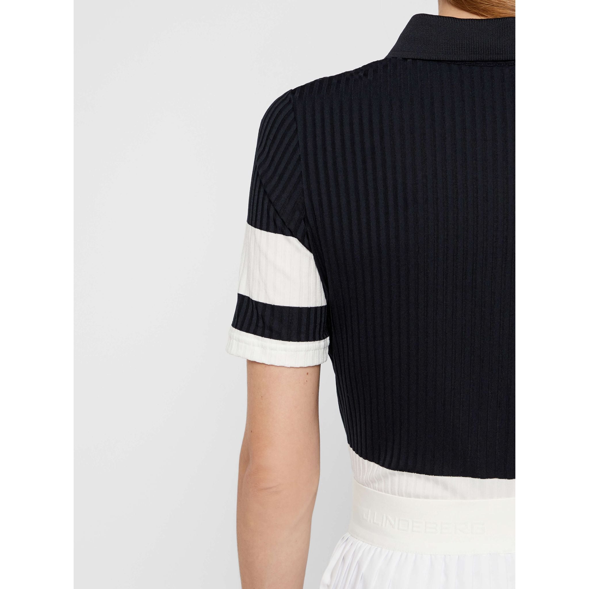 J. Lindeberg W Natasha-Rib Jersey Polo Jl Navy Damen