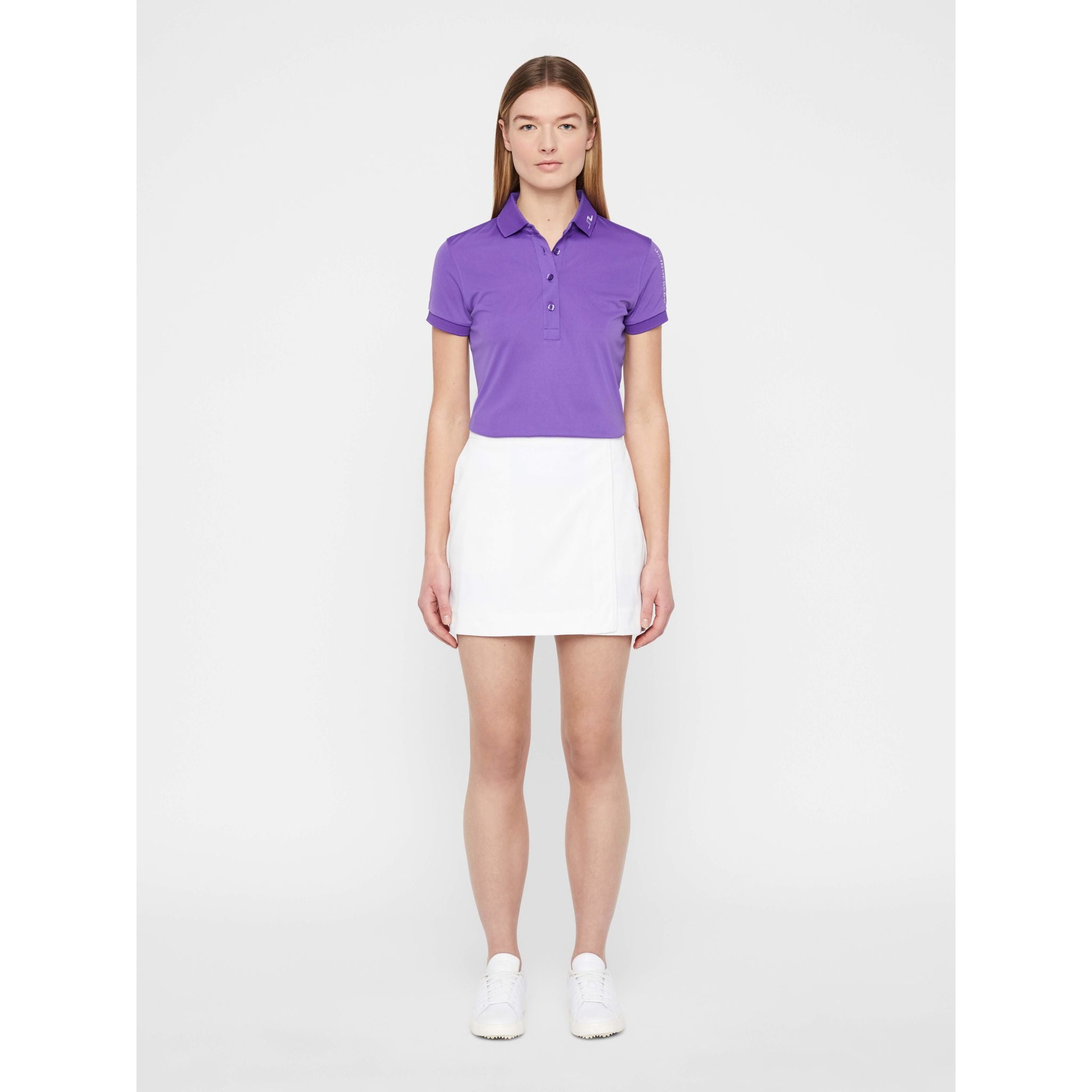 J. Lindeberg W Semina Skirt High Vent White Damen