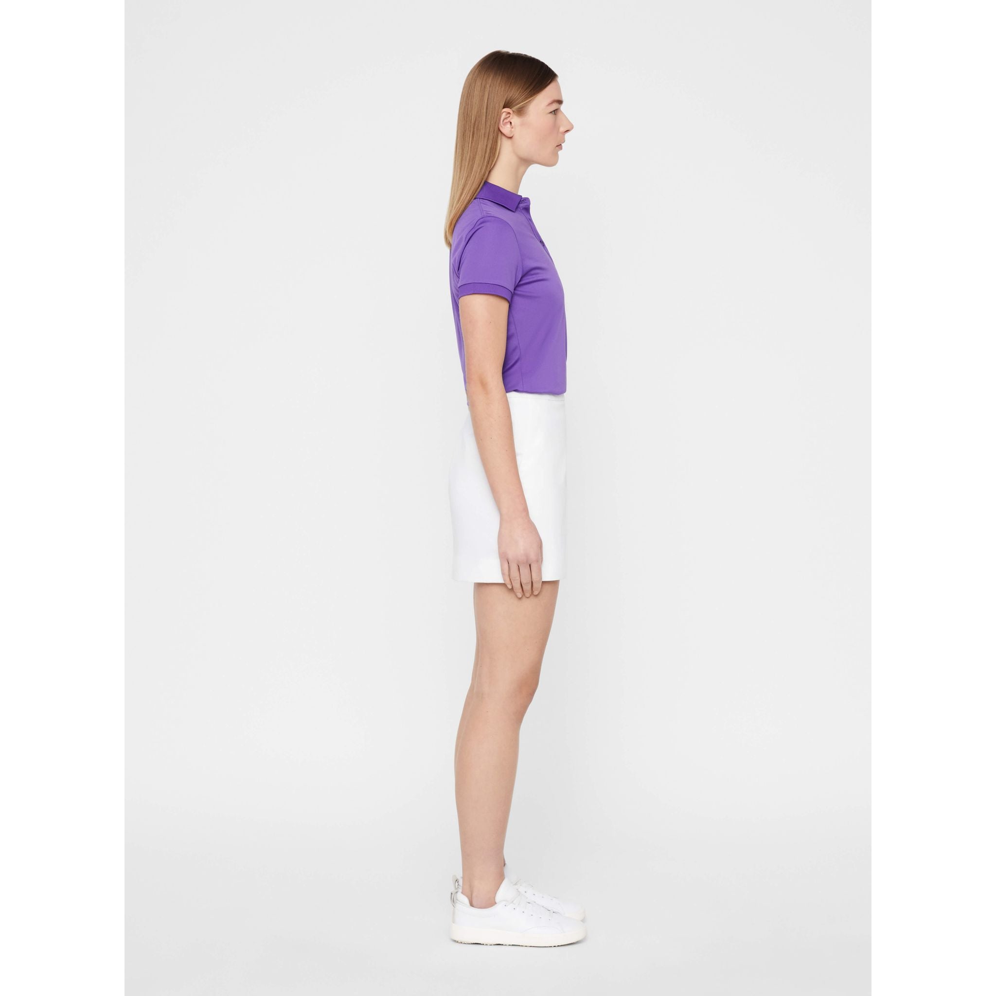 J. Lindeberg W Semina Skirt High Vent White Damen