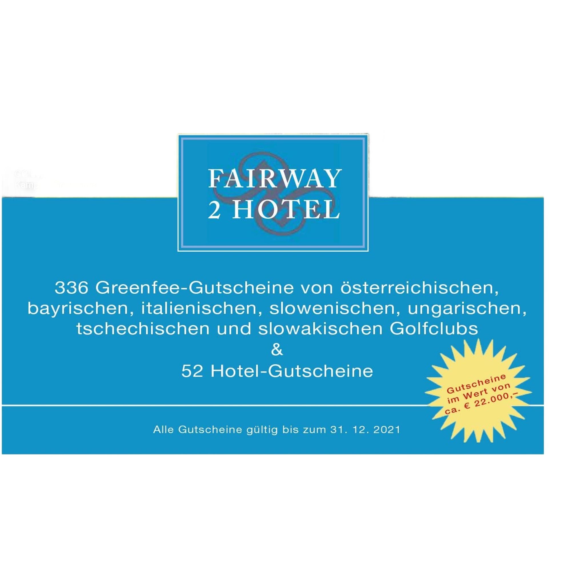 Fairway 2 Hotel Gutscheinbuch 2021