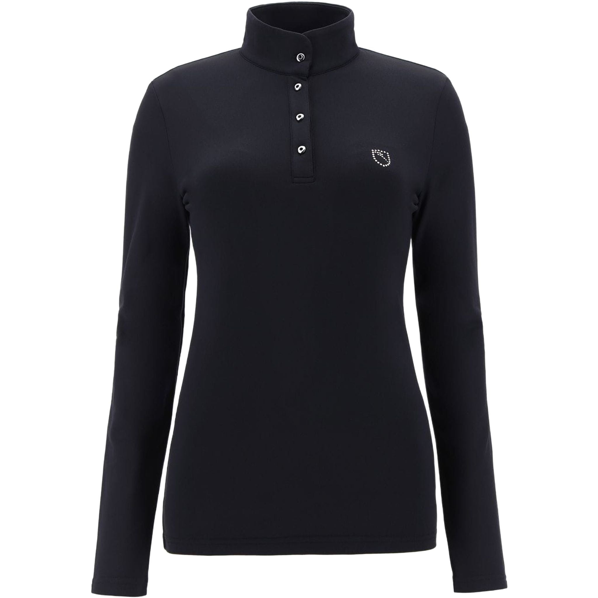 Chervo W Adelita LS Polo Schwarz Damen