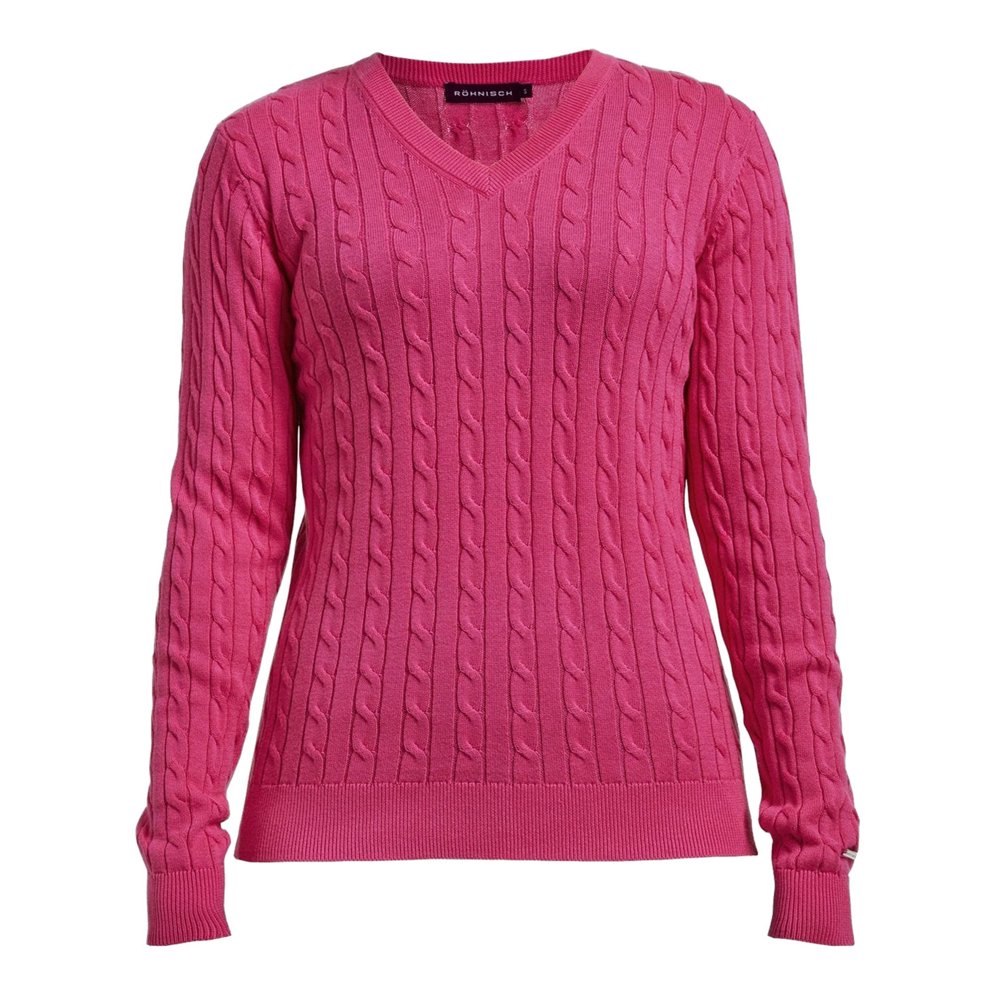 Röhnisch Pullover Cable Fuchsia Damen