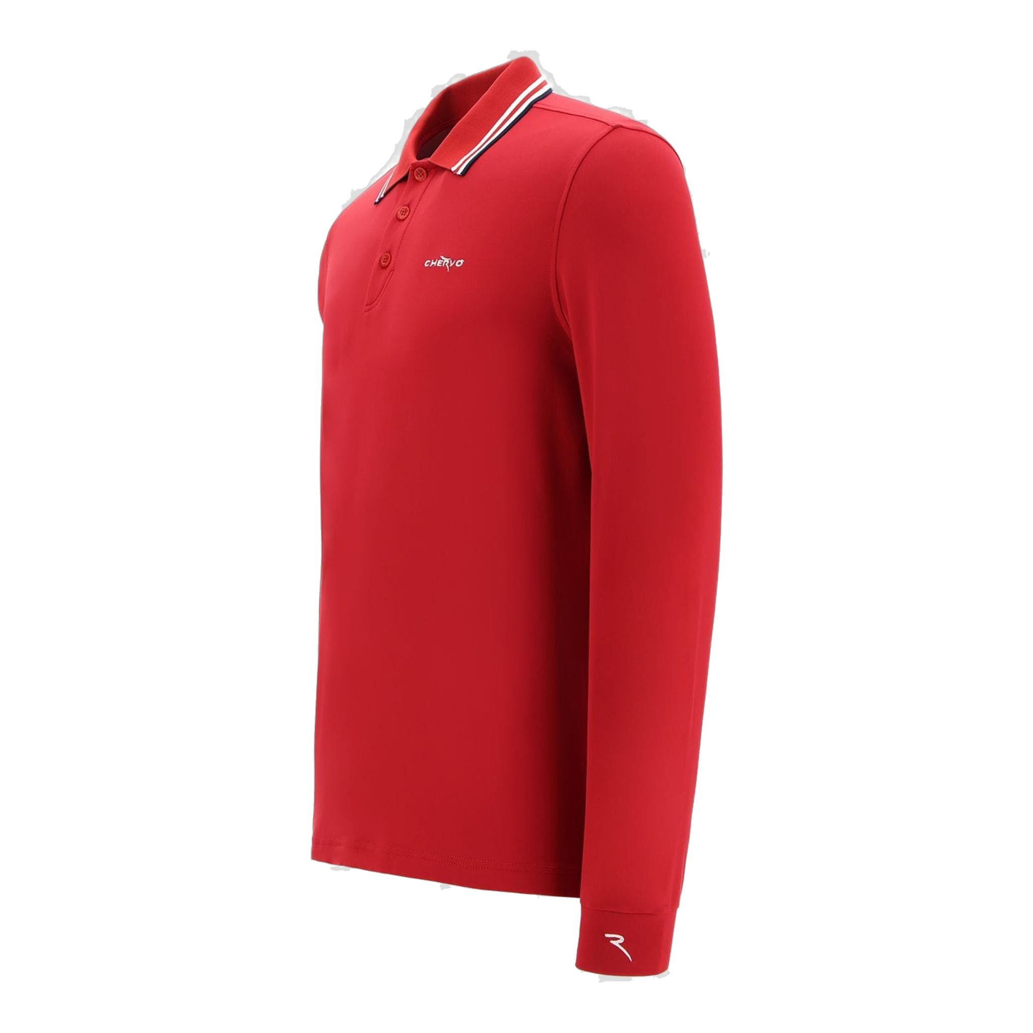Chervo M Atem LS Polo Rot Herren