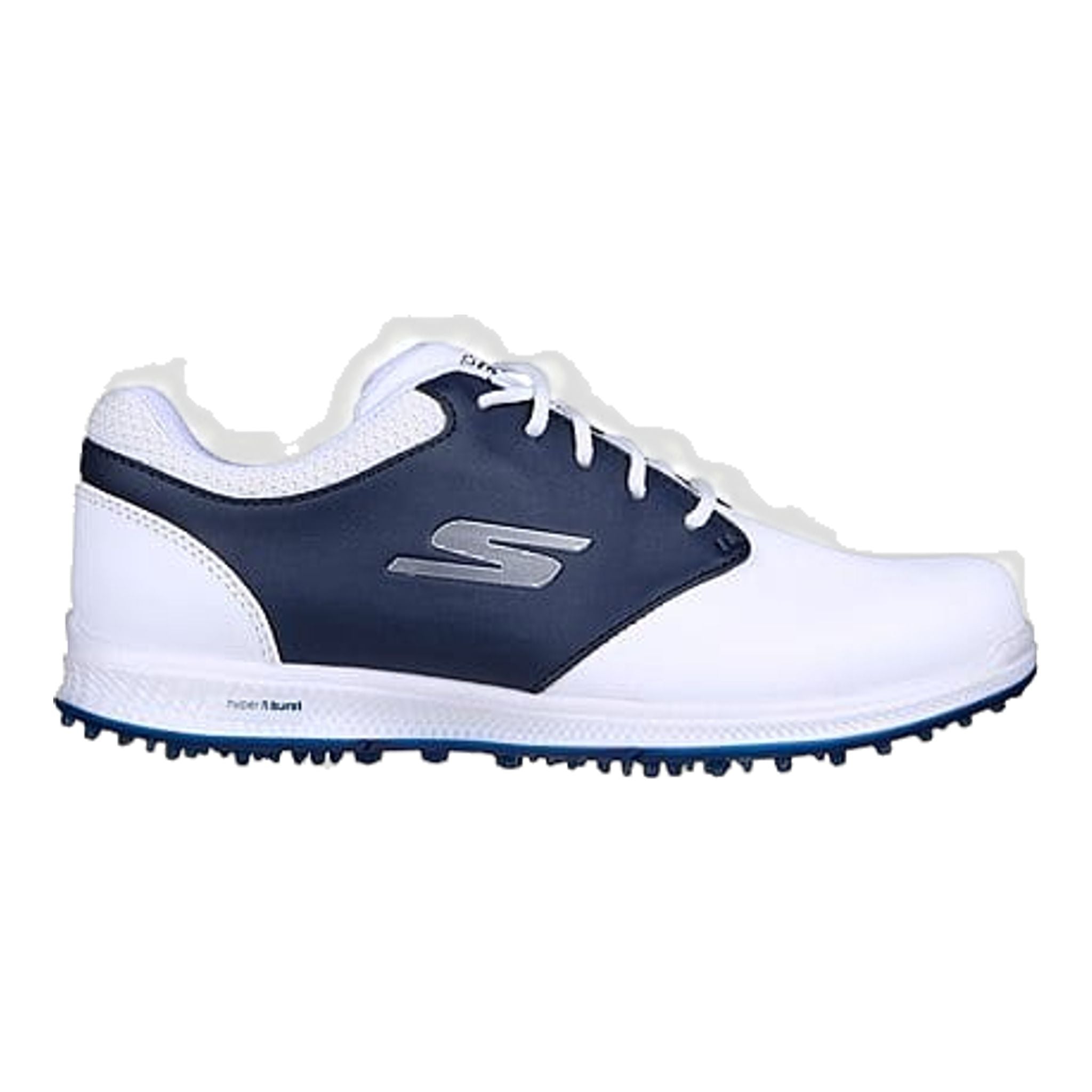 Skechers Go Golf Elite 4 Hyper White Leather/Navy Trim Dame Damen
