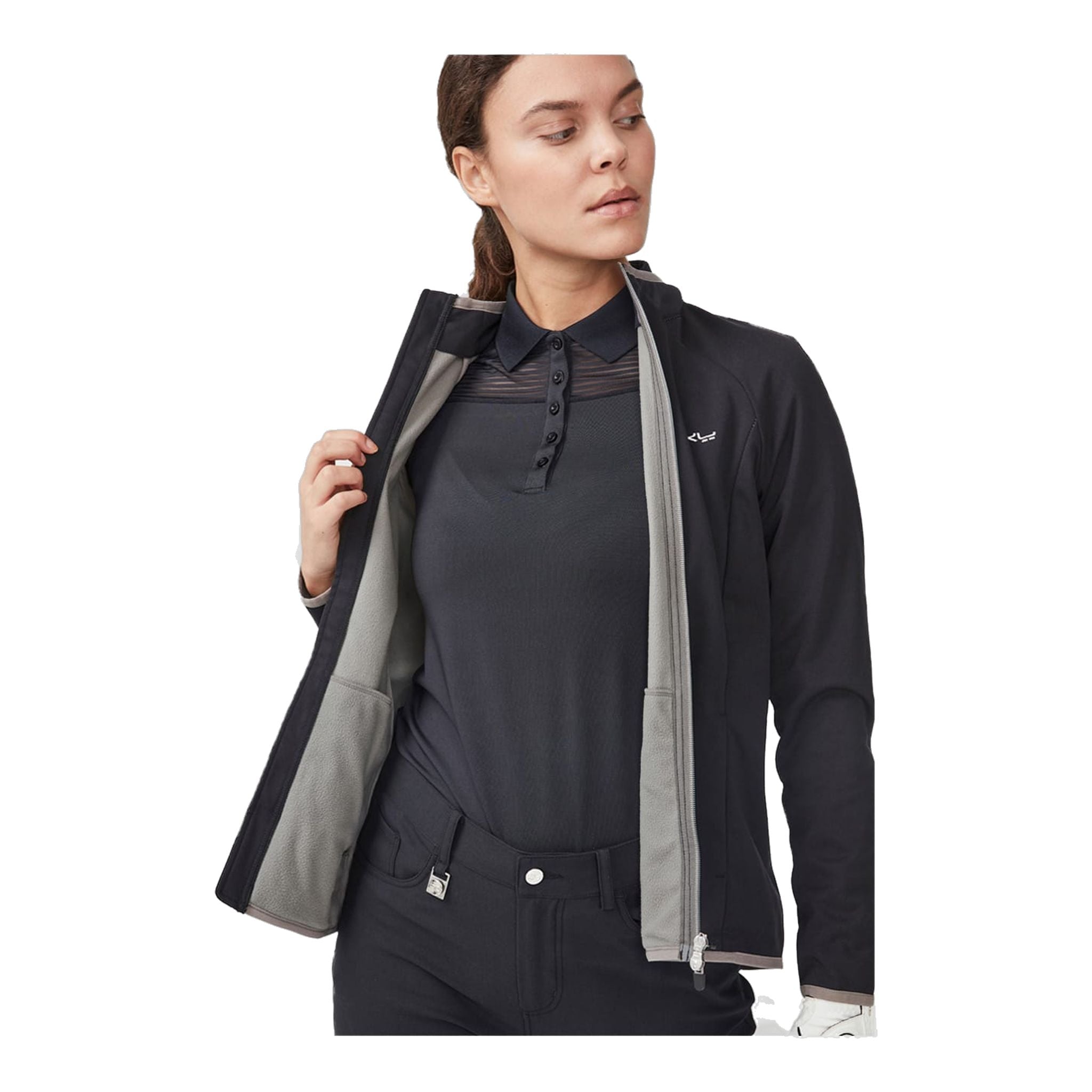 Röhnisch Hybrid Jacke Schwarz Damen