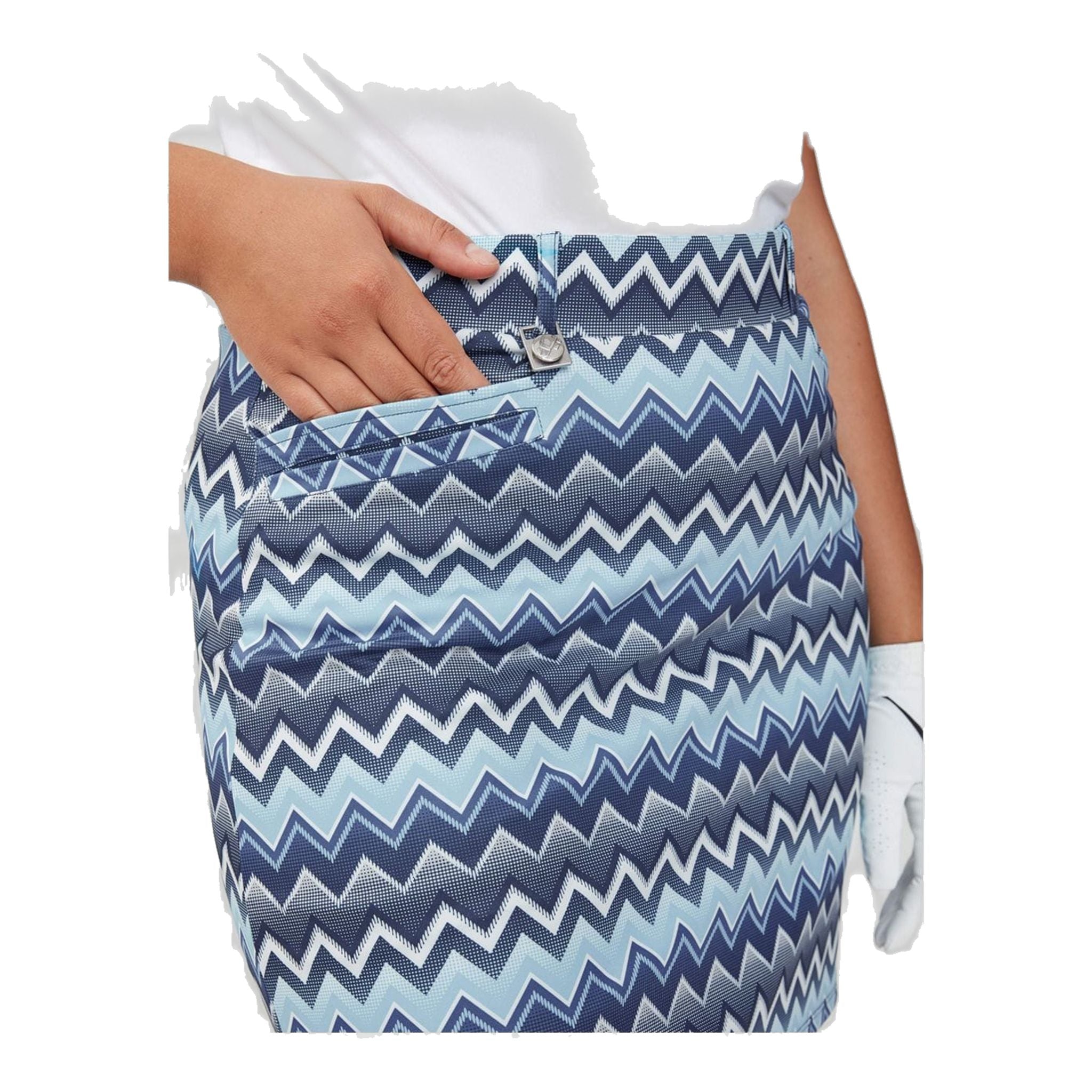 Röhnisch Move Skort Zigzag Blue Damen