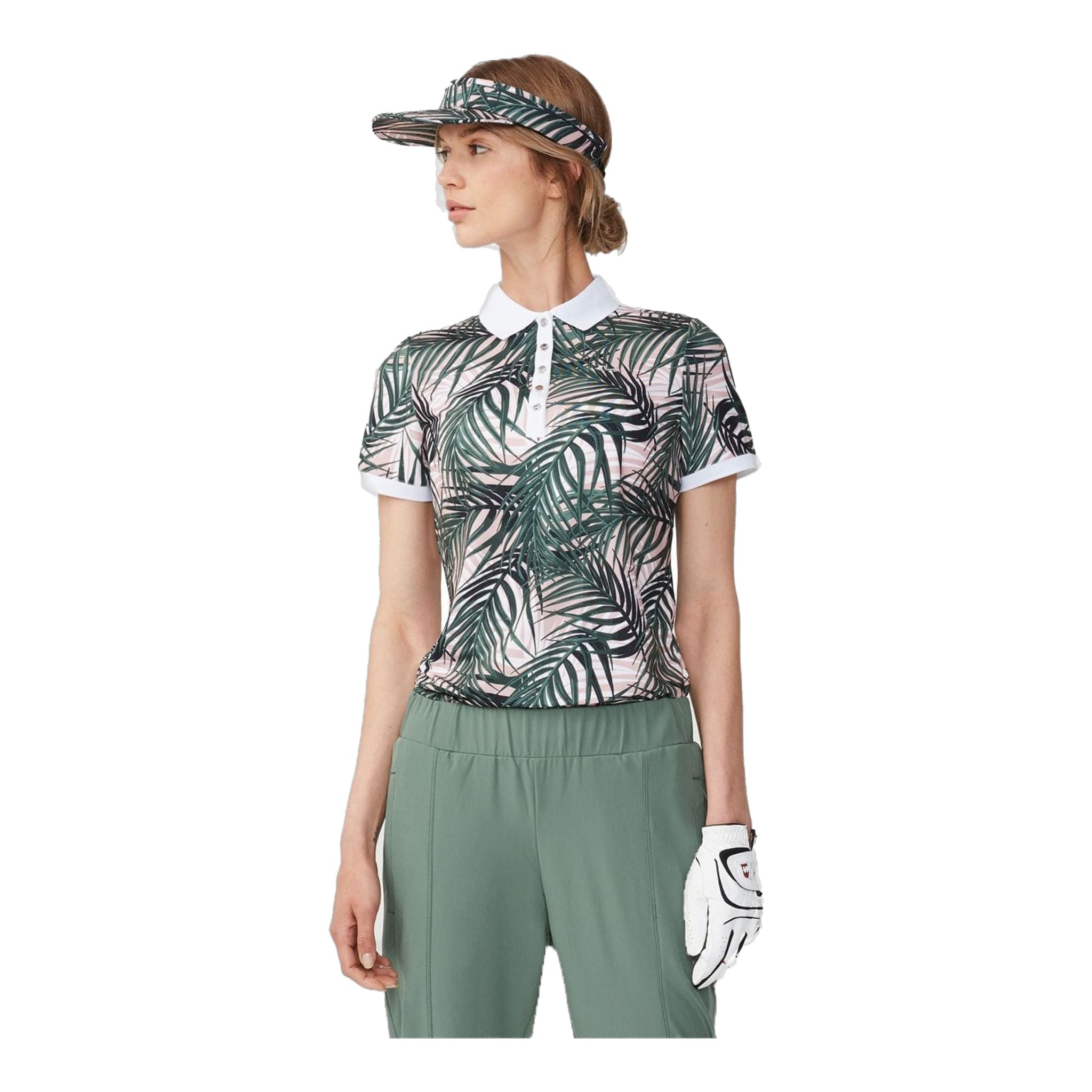 Röhnisch Polo Element Palm Pale Pink Damen