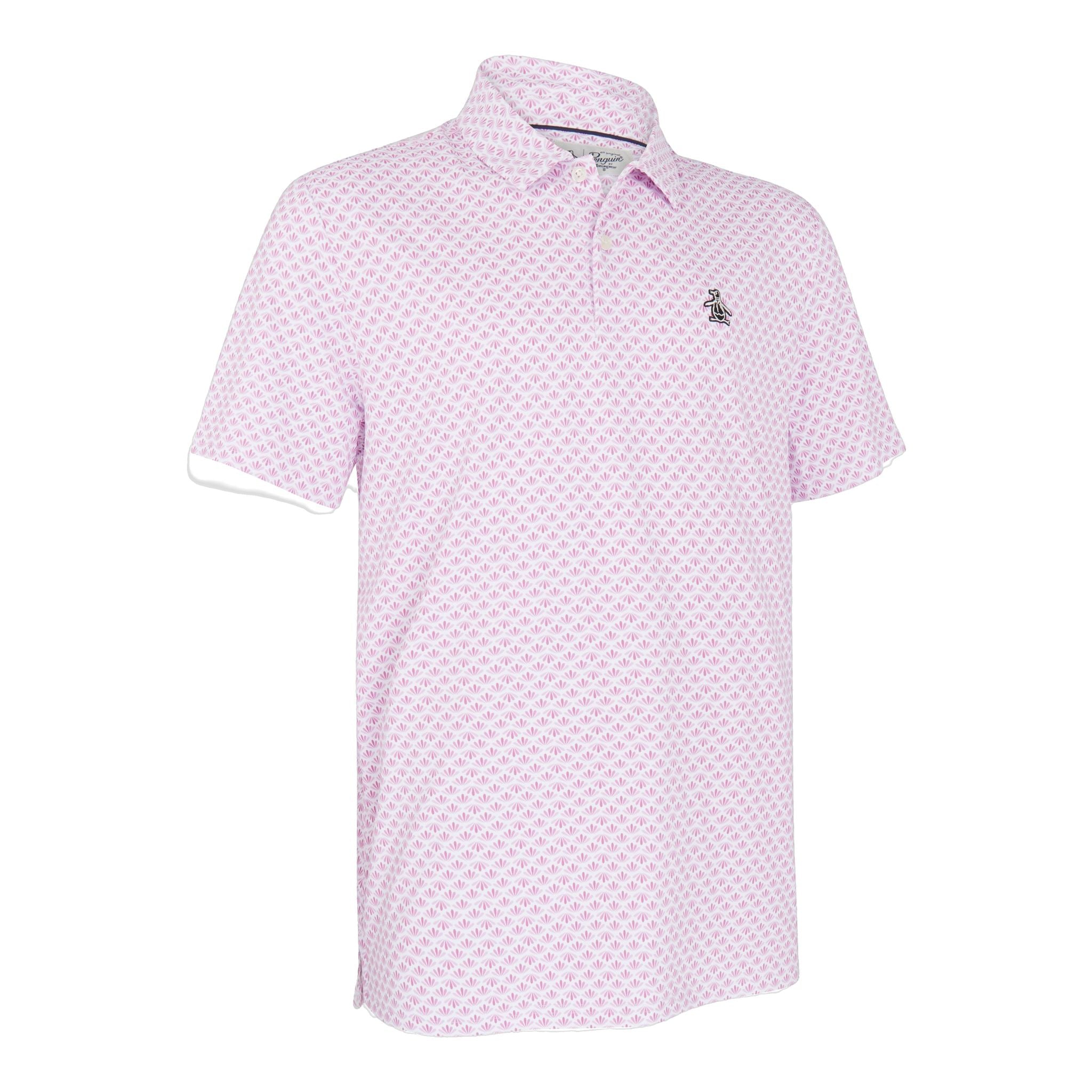 Original Penguin Polo SS Retro Geo Print Herren