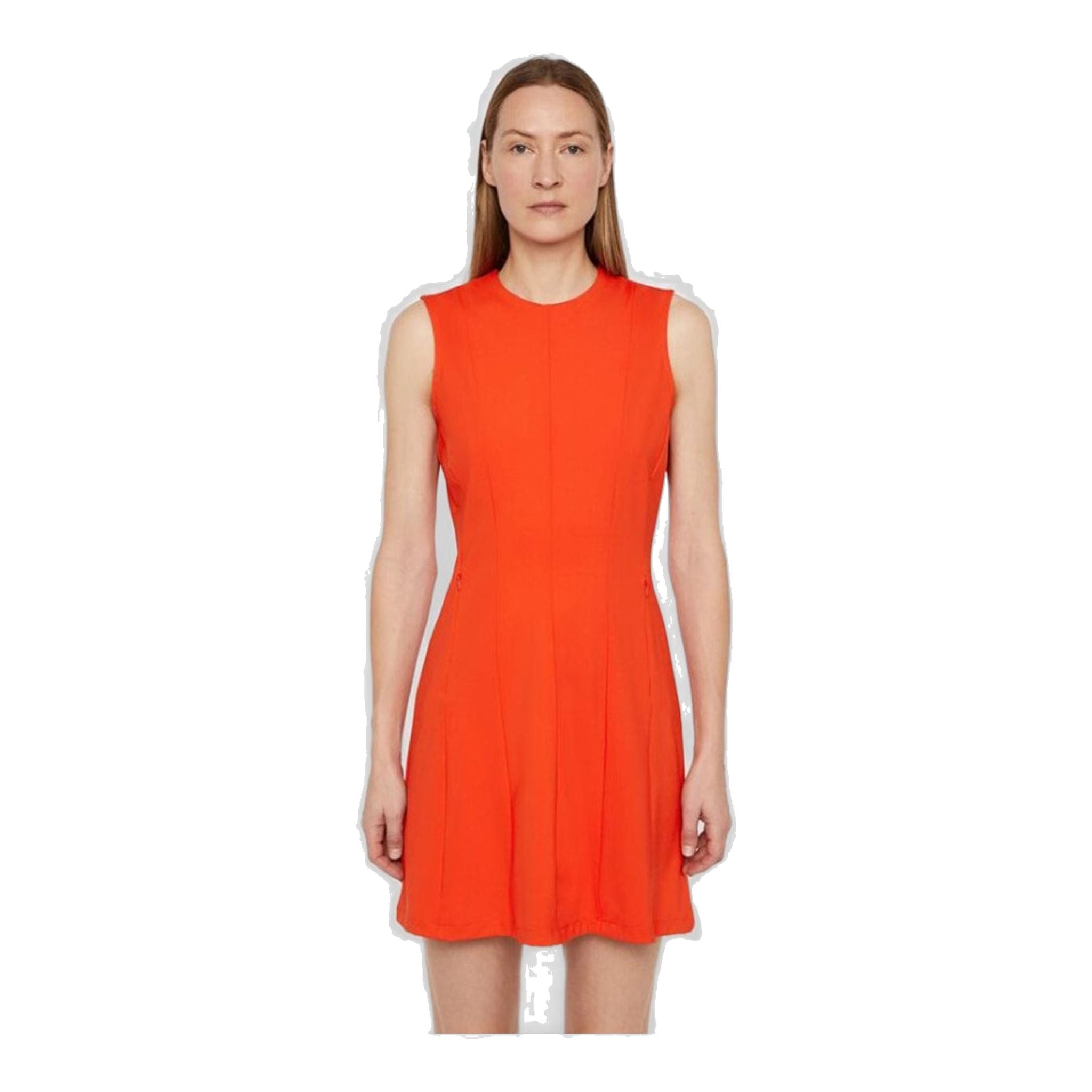 J. Lindeberg W Jasmin Lux Sculpt Kleid Tomato Red Damen