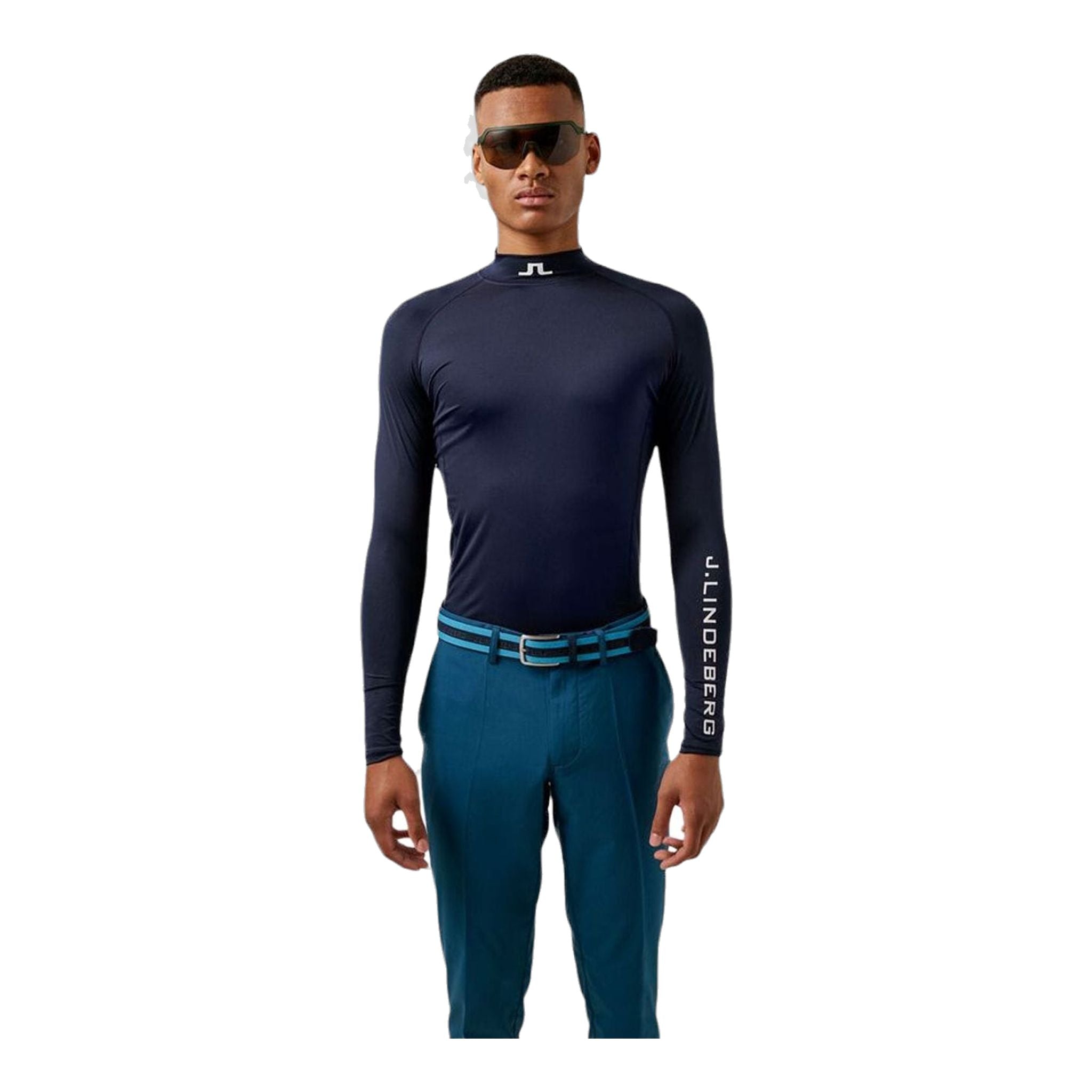 J. Lindeberg Layer Aello Soft Compression Top Langarm Dunkelbla Herren