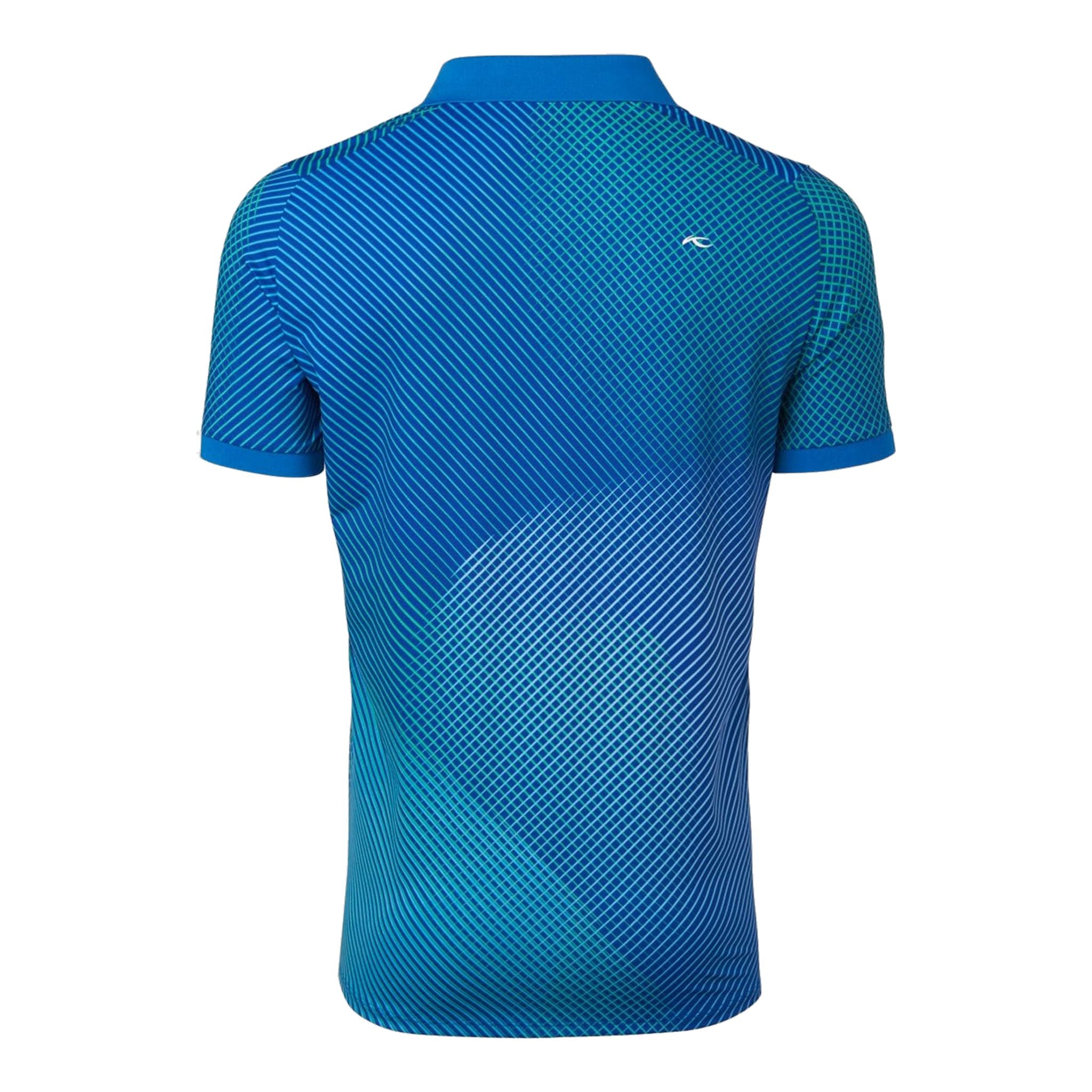 Kjus M Spot Printed SS Polo Strong Blue Herren