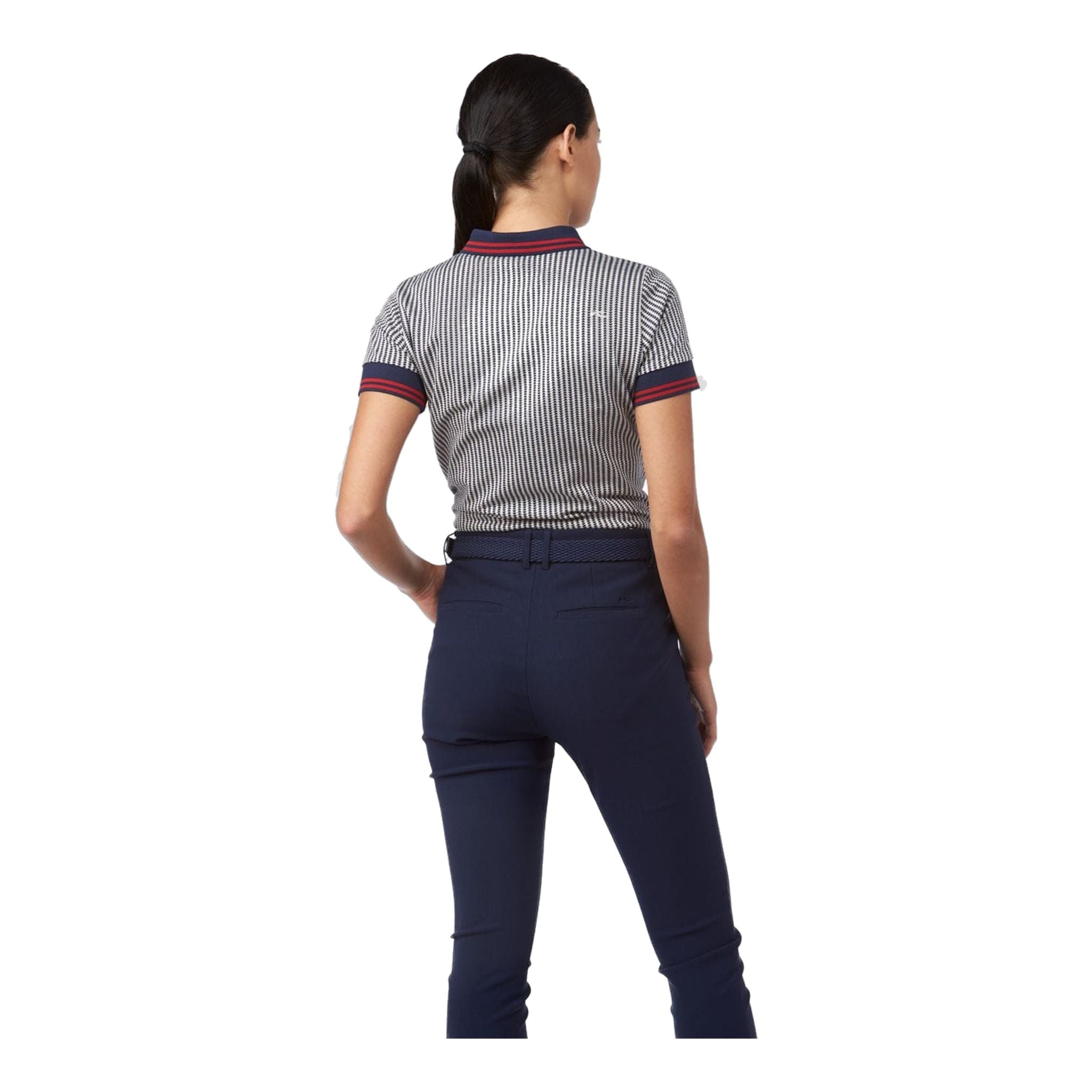 Kjus W Ella Structure SS Polo Atlanta Blue/Buttercr Damen
