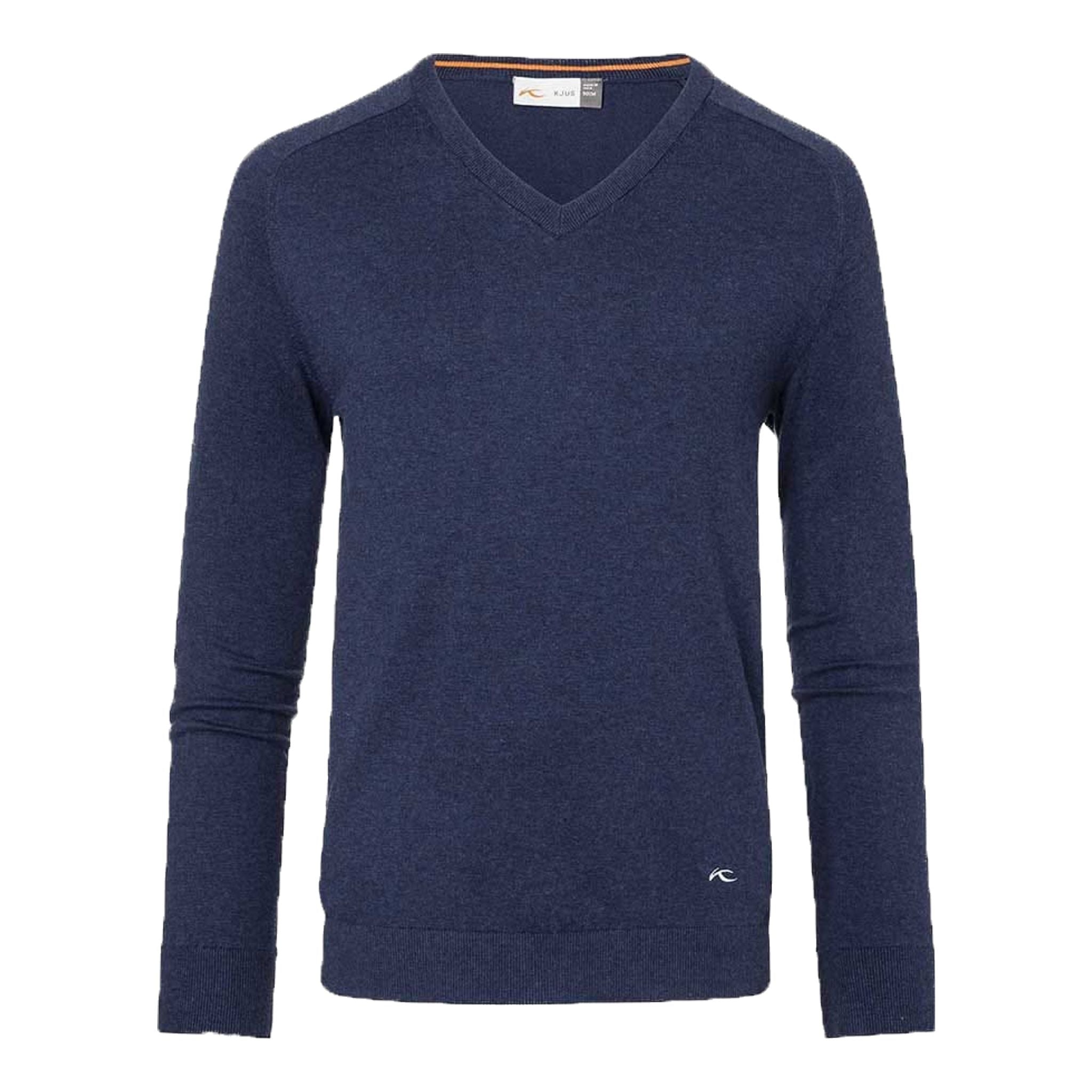 Kjus M Pullover V-Ausschnitt Kirk Atlanta Blau Meliert Herren