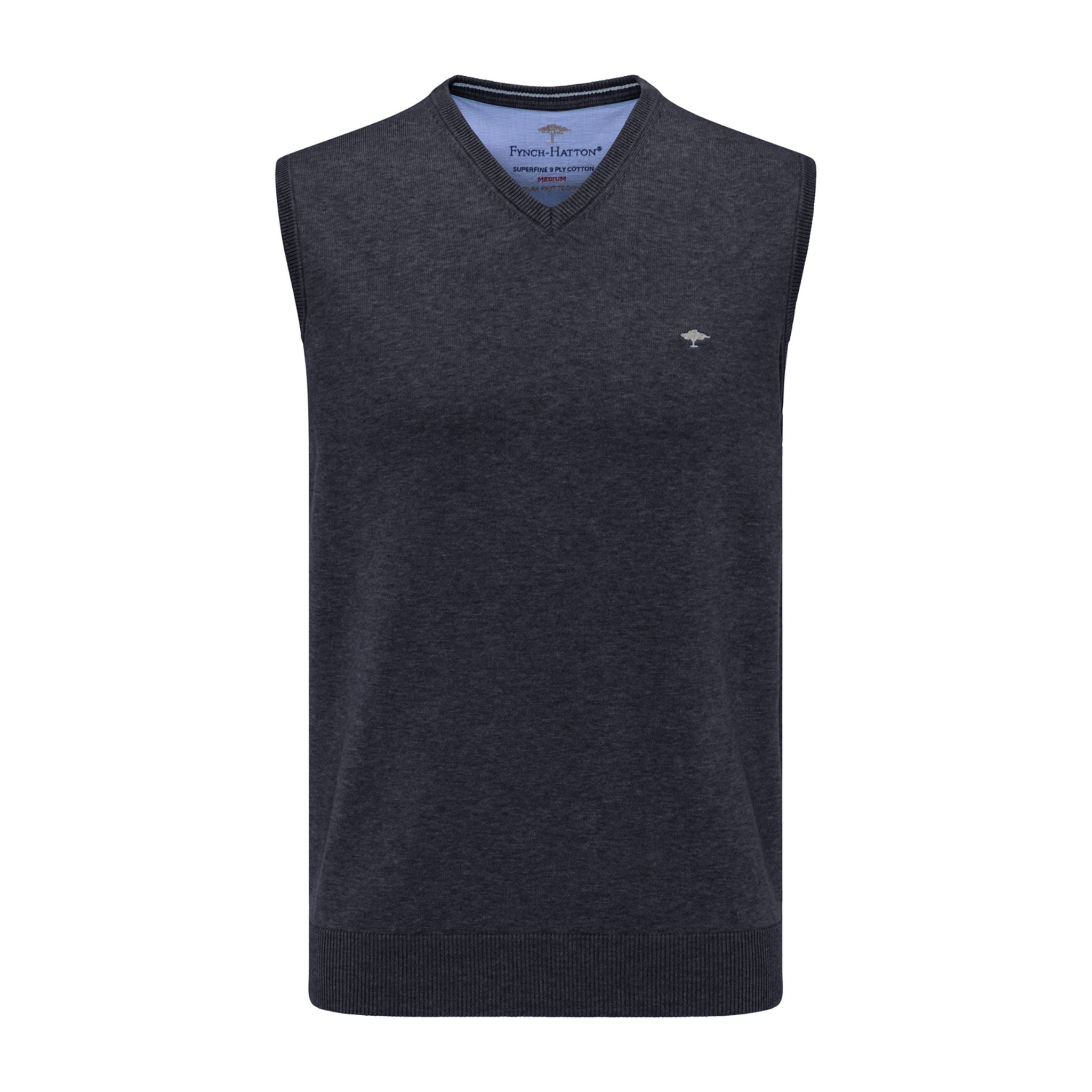 Fynch Hatton Pullunder Navyblau Herren