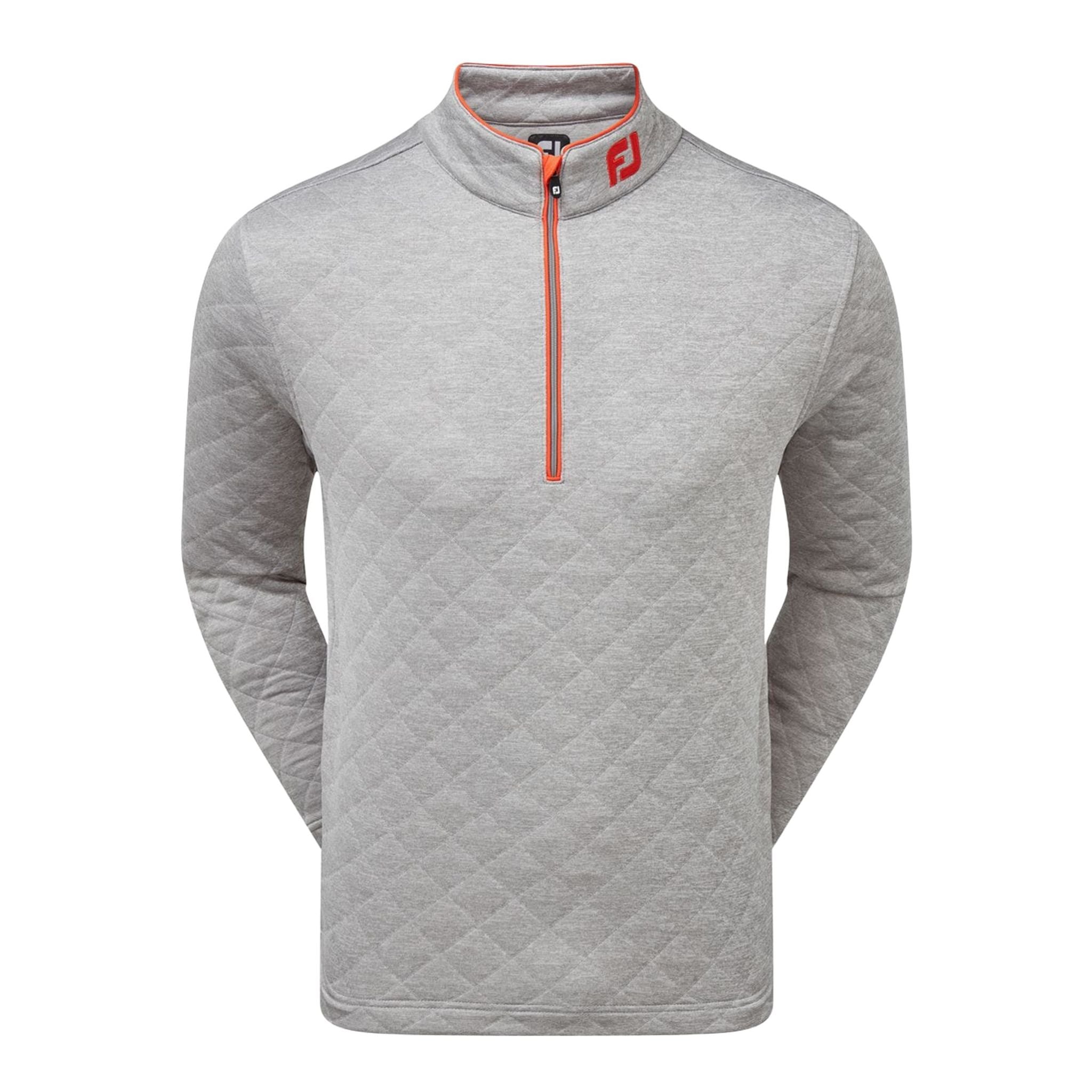 Footjoy Sweater Diamond Jacquard 1/2 Grau Herren