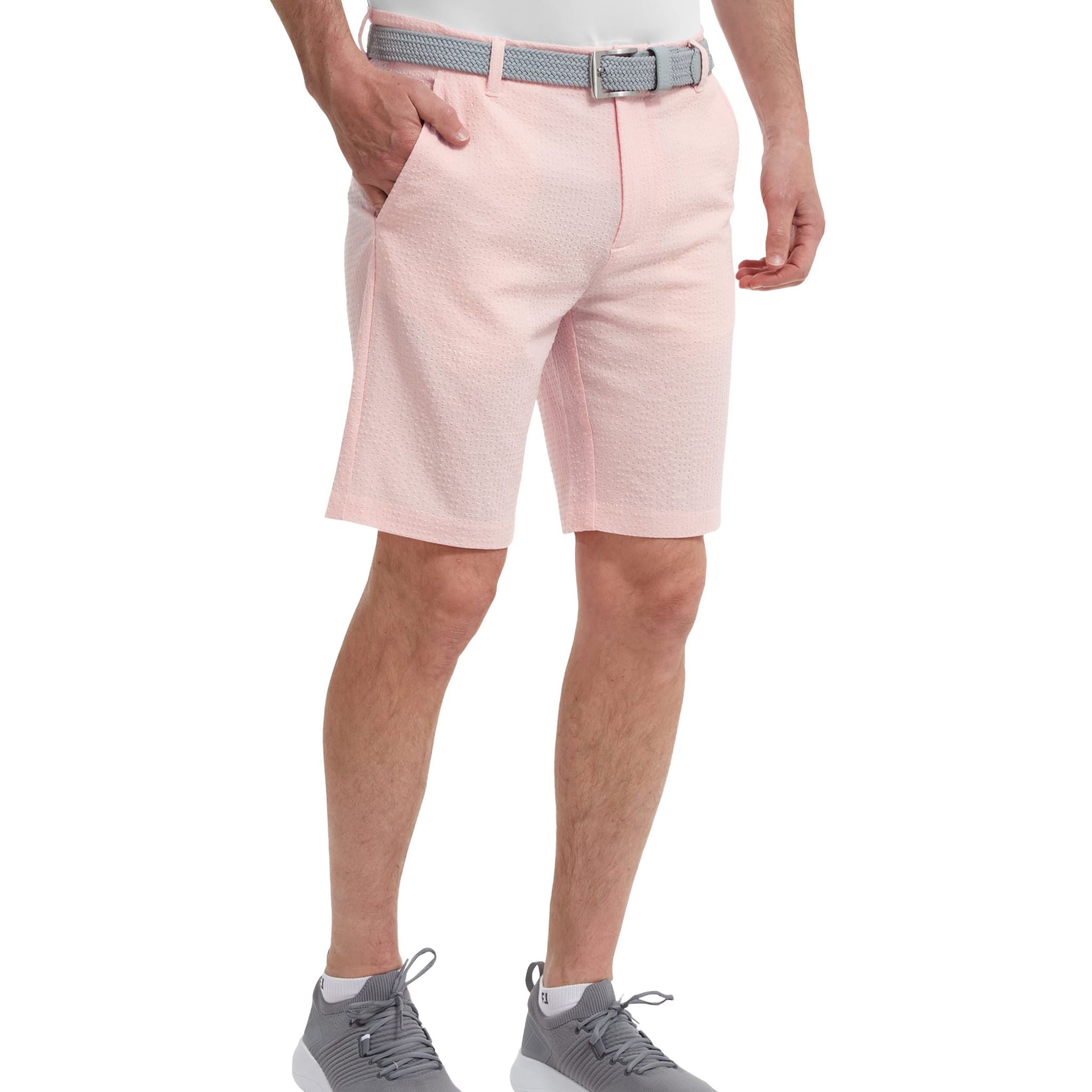 Footjoy M Performance Seersucker Shorts Quartz Pink Herren