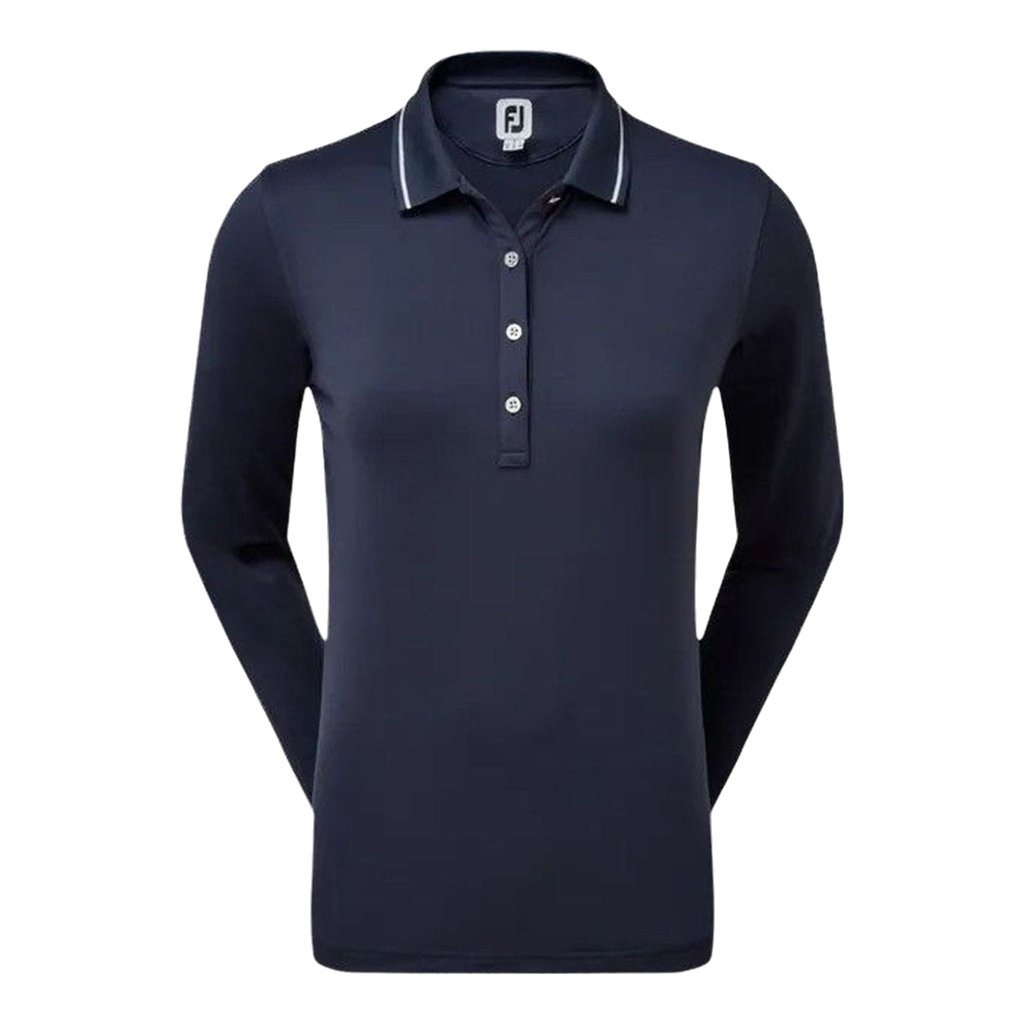Footjoy W Polo Thermal Langarm Navyblau Damen