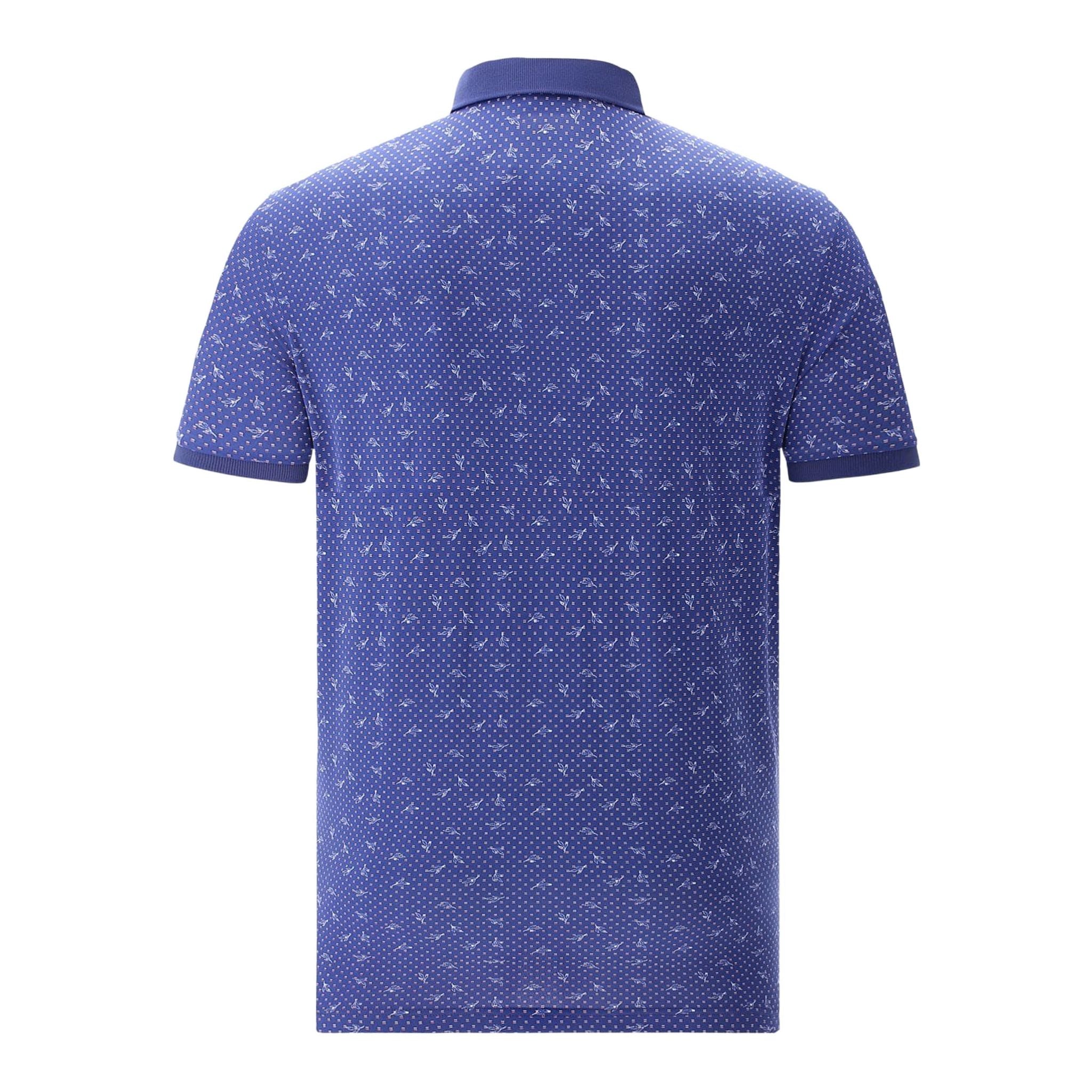 Chervo M Asier SS Polo Blau (Kleines Muster) Herren
