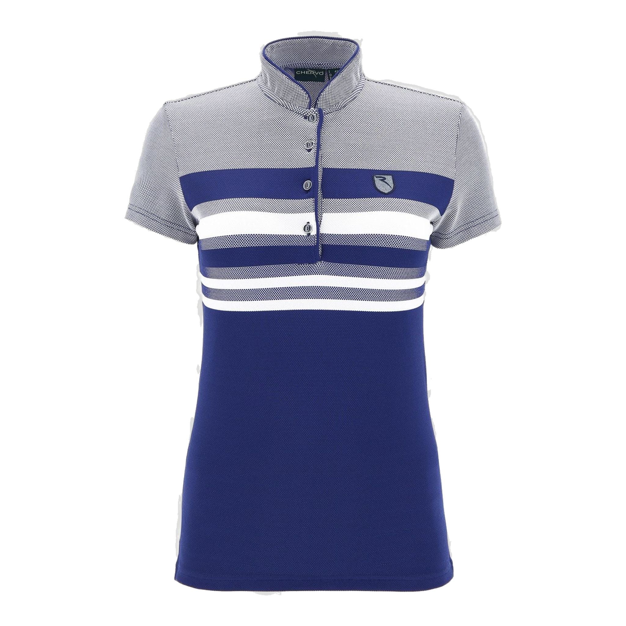 Chervo W Annetta SS Polo Weiß/Blau Damen