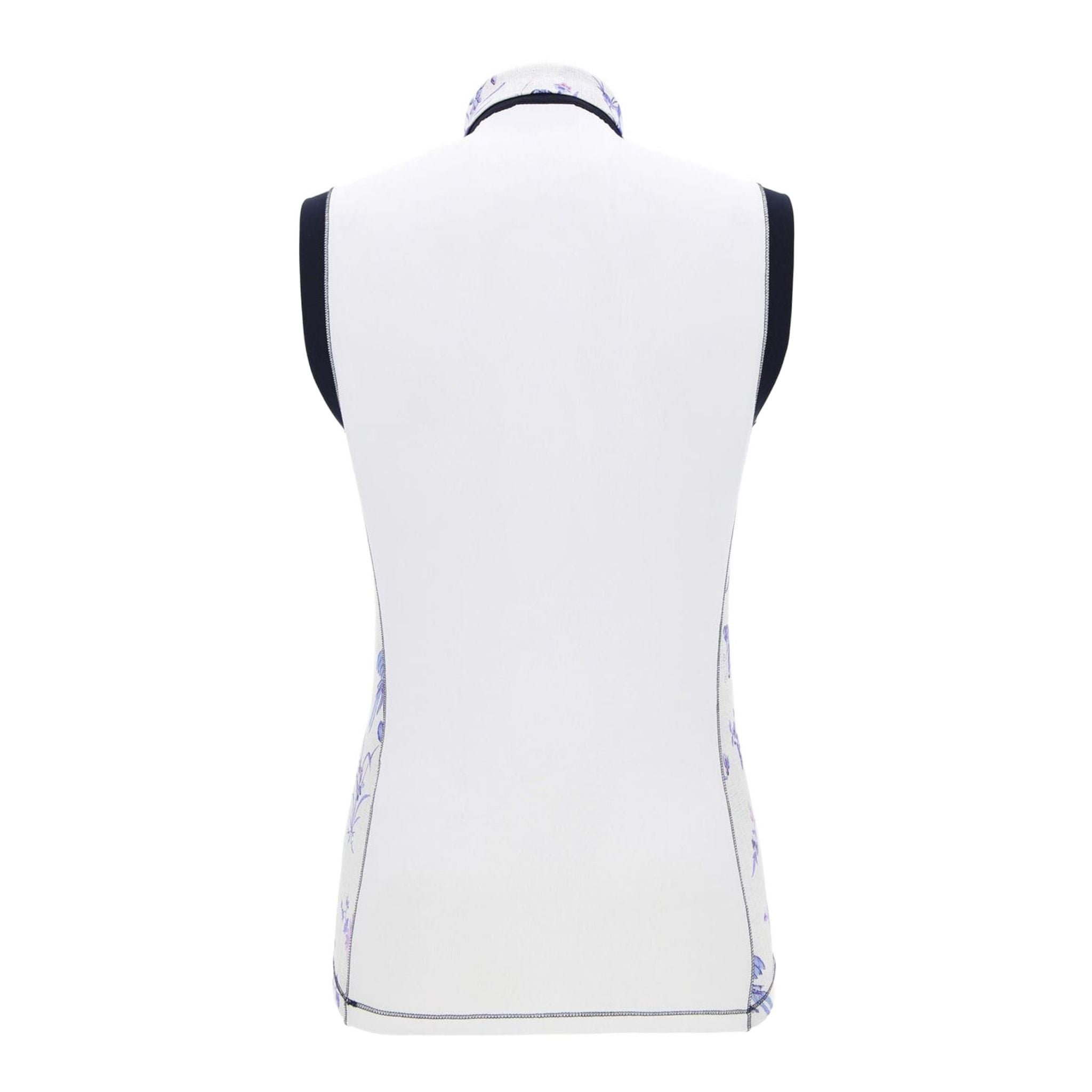 Chervo W Alaavio SL Polo Weiß/Blau gemustert Damen