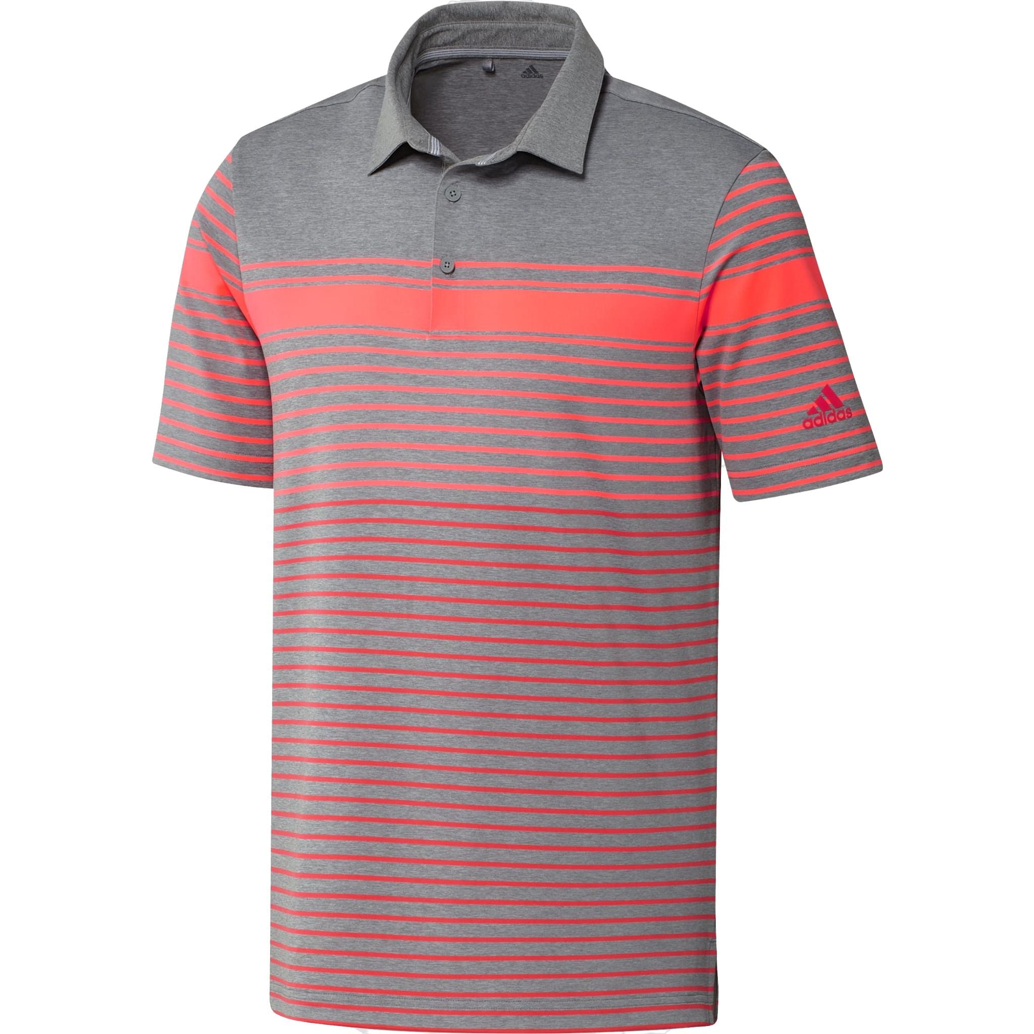 Adidas Ultimate Engineered Heather Polo Red/Coral/Grey Herren