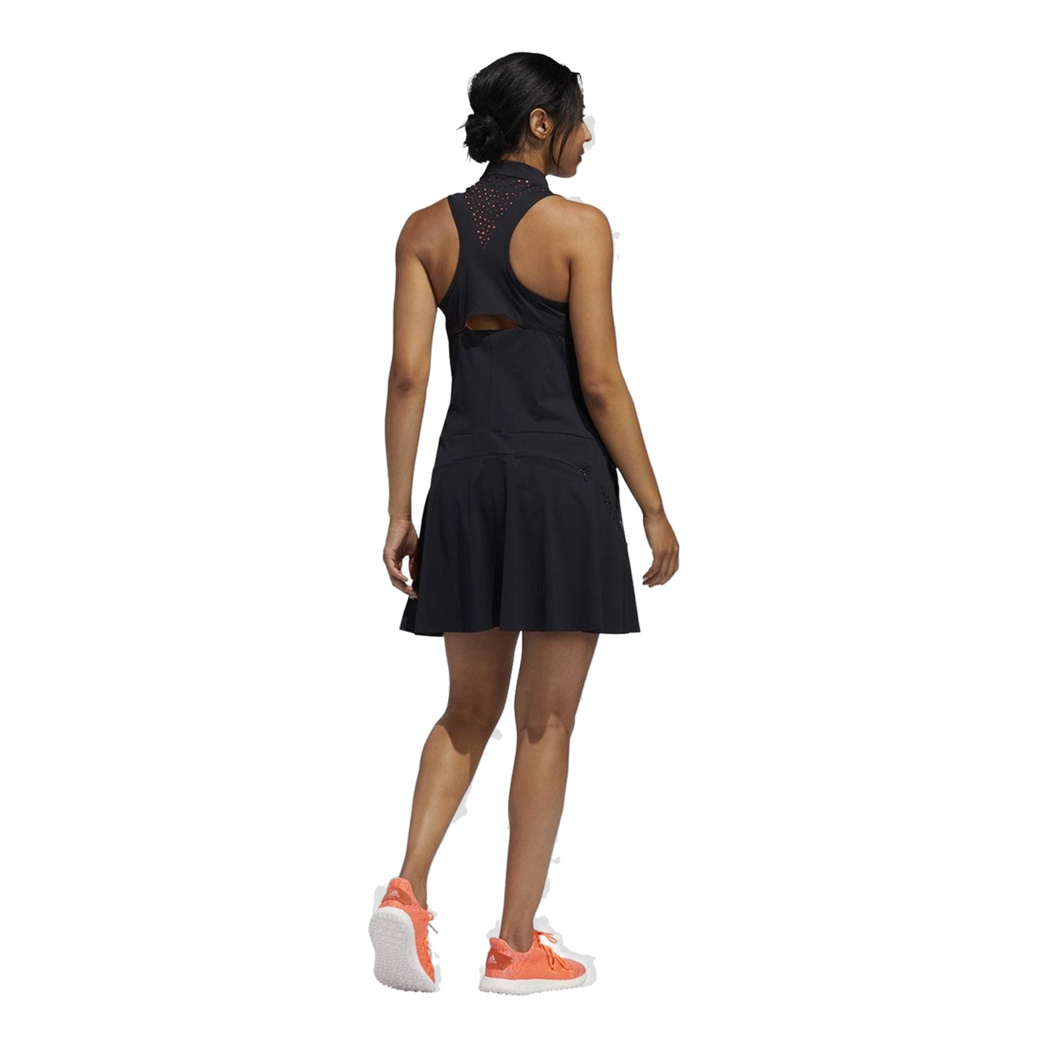 Adidas W Perforated Color Pop Dress Black Damen