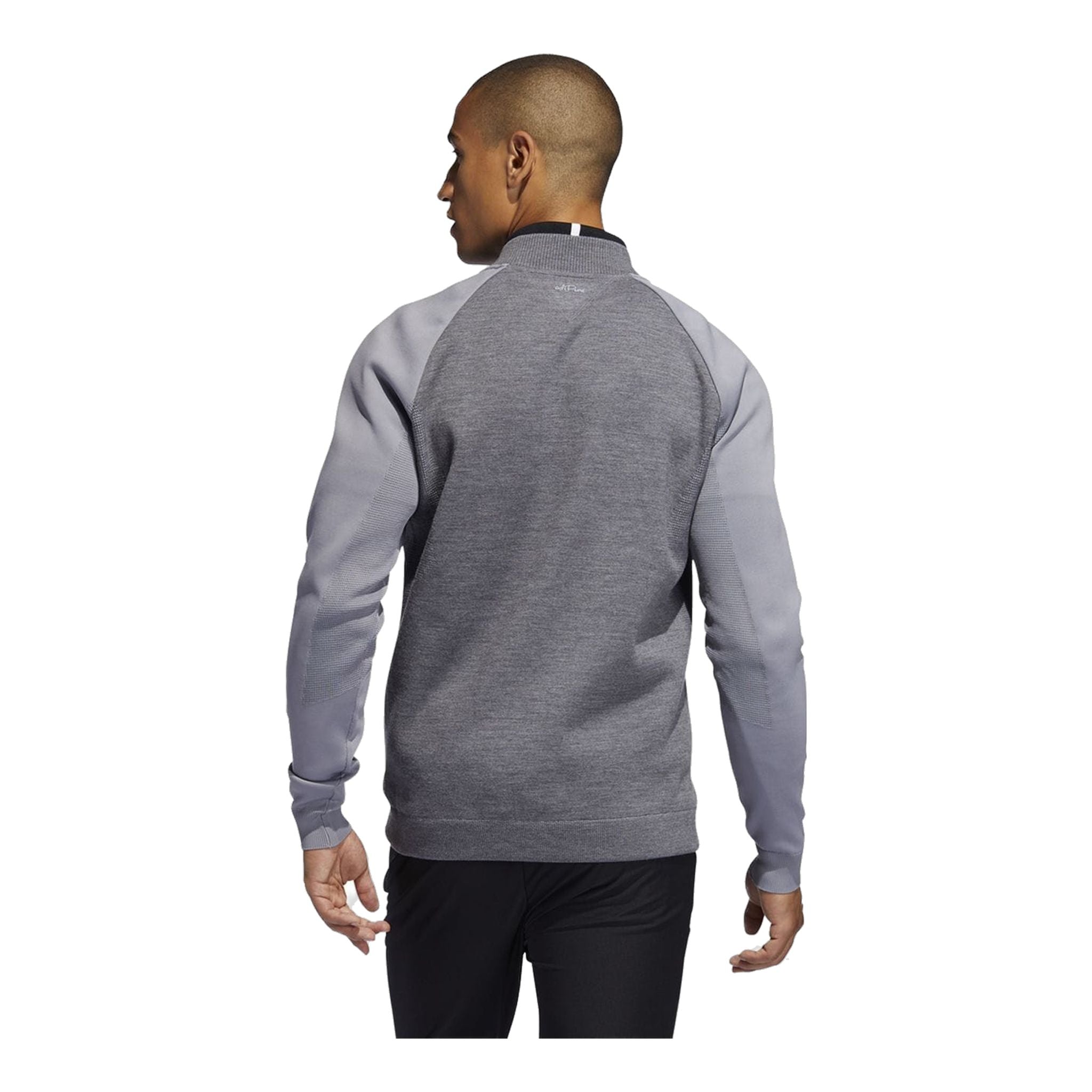 Adidas Jacke Adipure Quilted Hybrid Knit Grau Herren