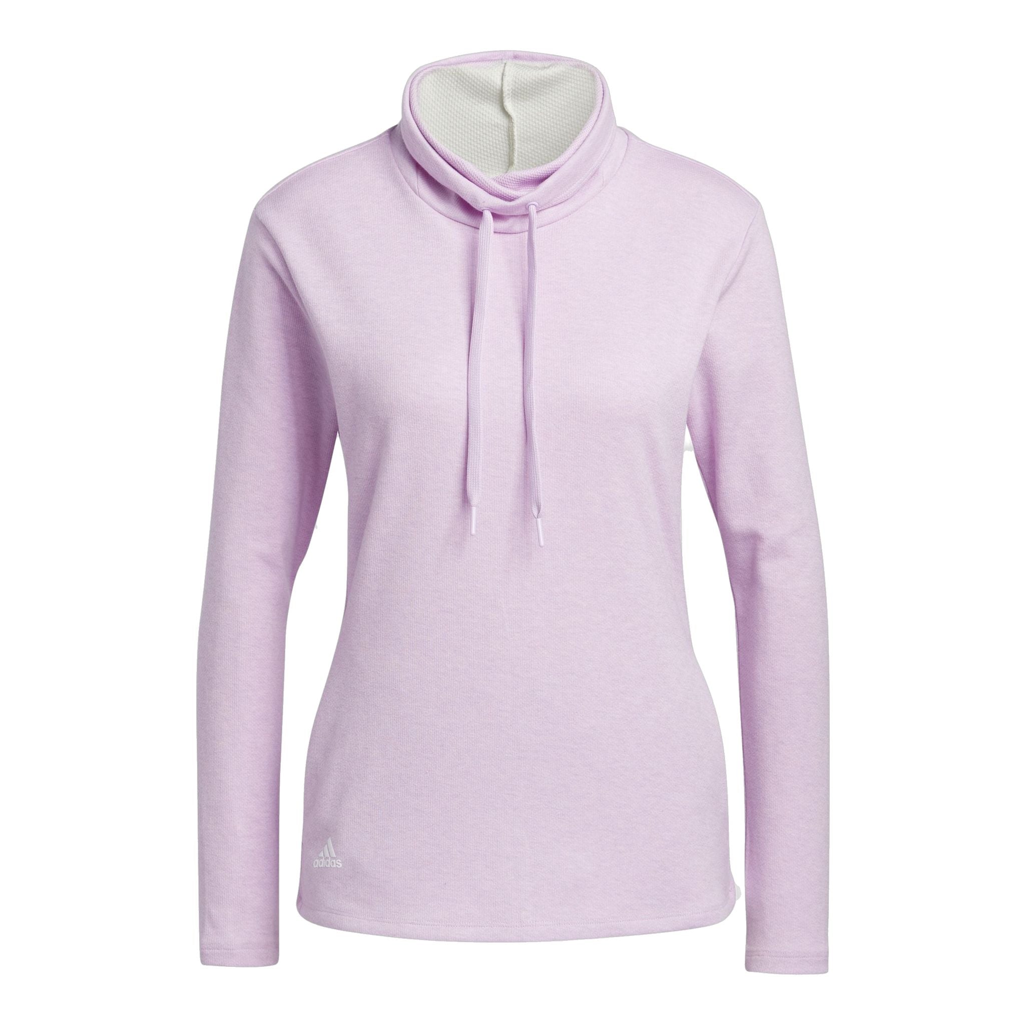 Adidas Melange High Mock Golf Pullover Bliss Lilac Mel Da Damen