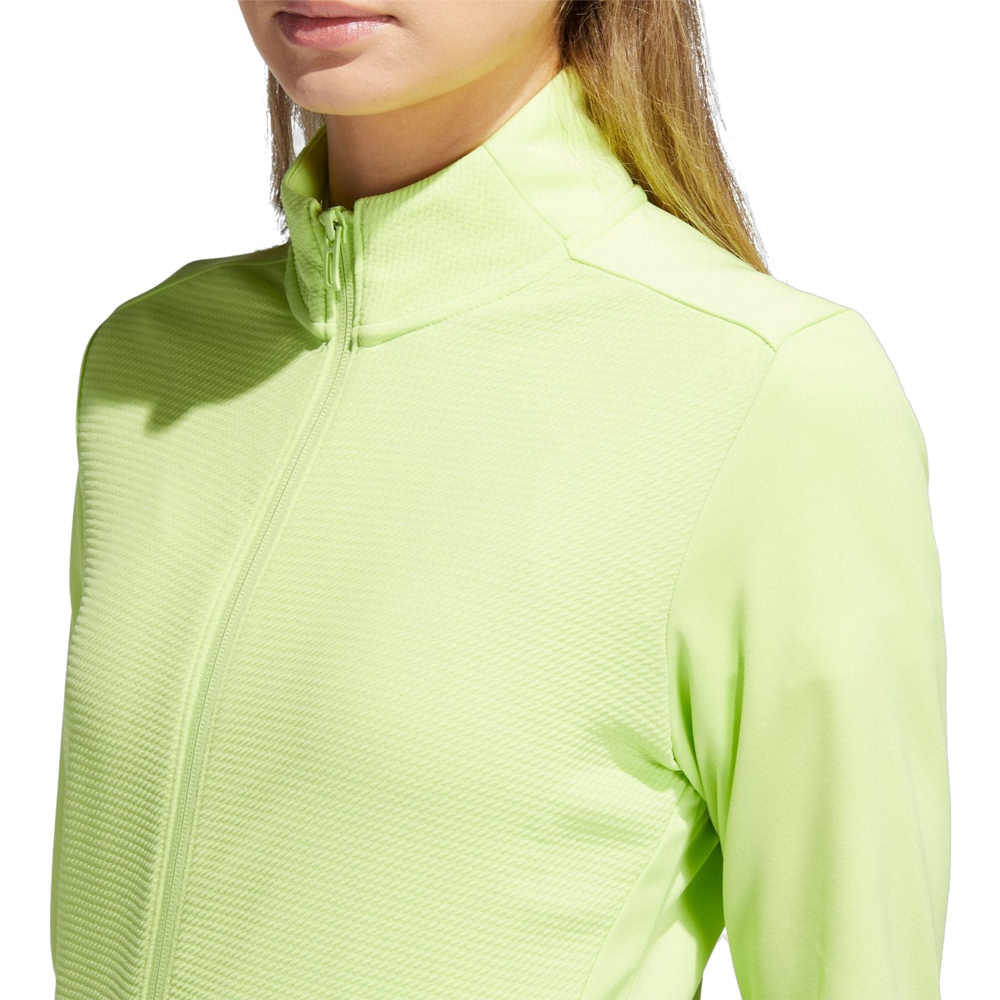Adidas W Texture Full Zip Jacke Pulse Lime Damen