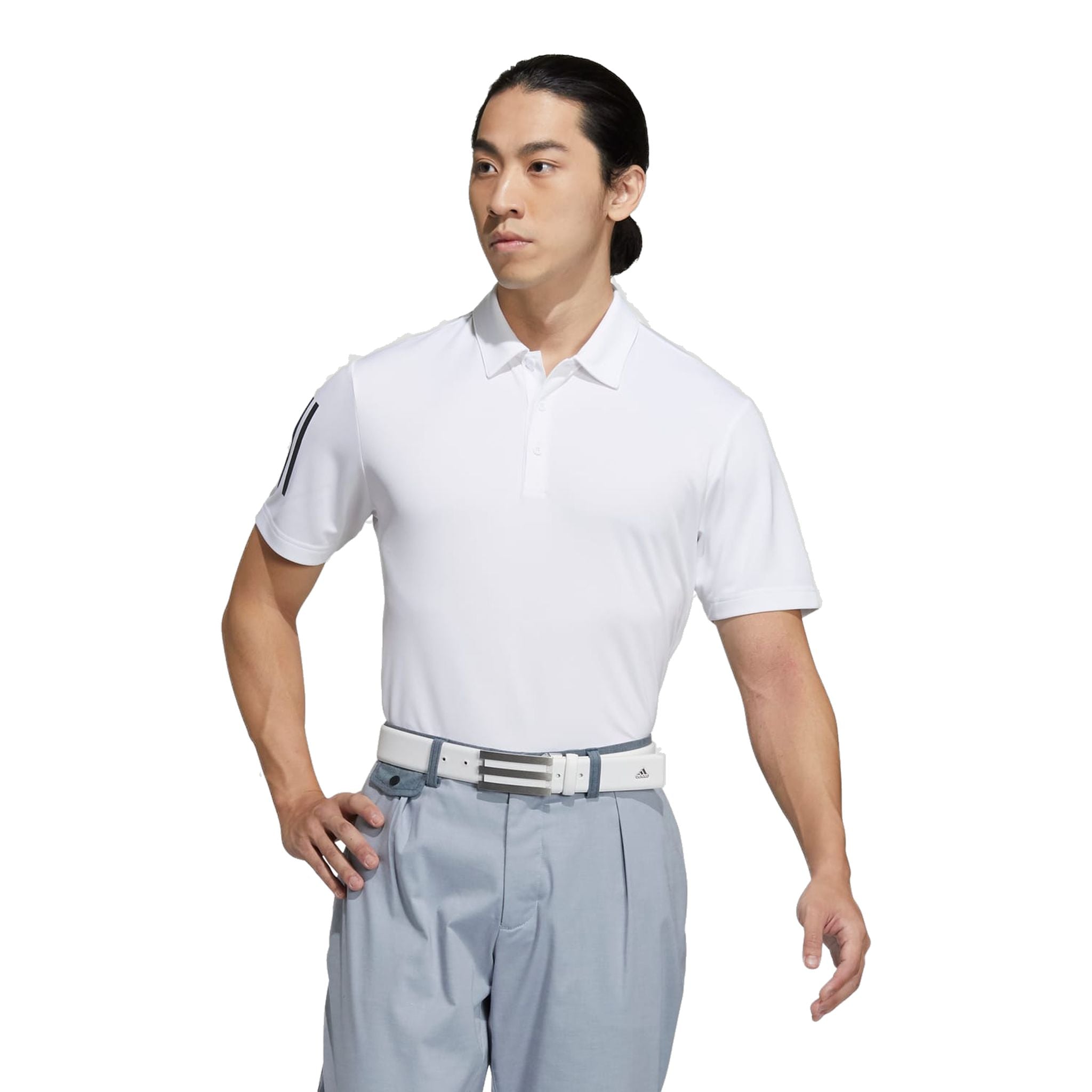 Adidas 3-Streifen Basic SS Polo Weiß/Schwarz Herren