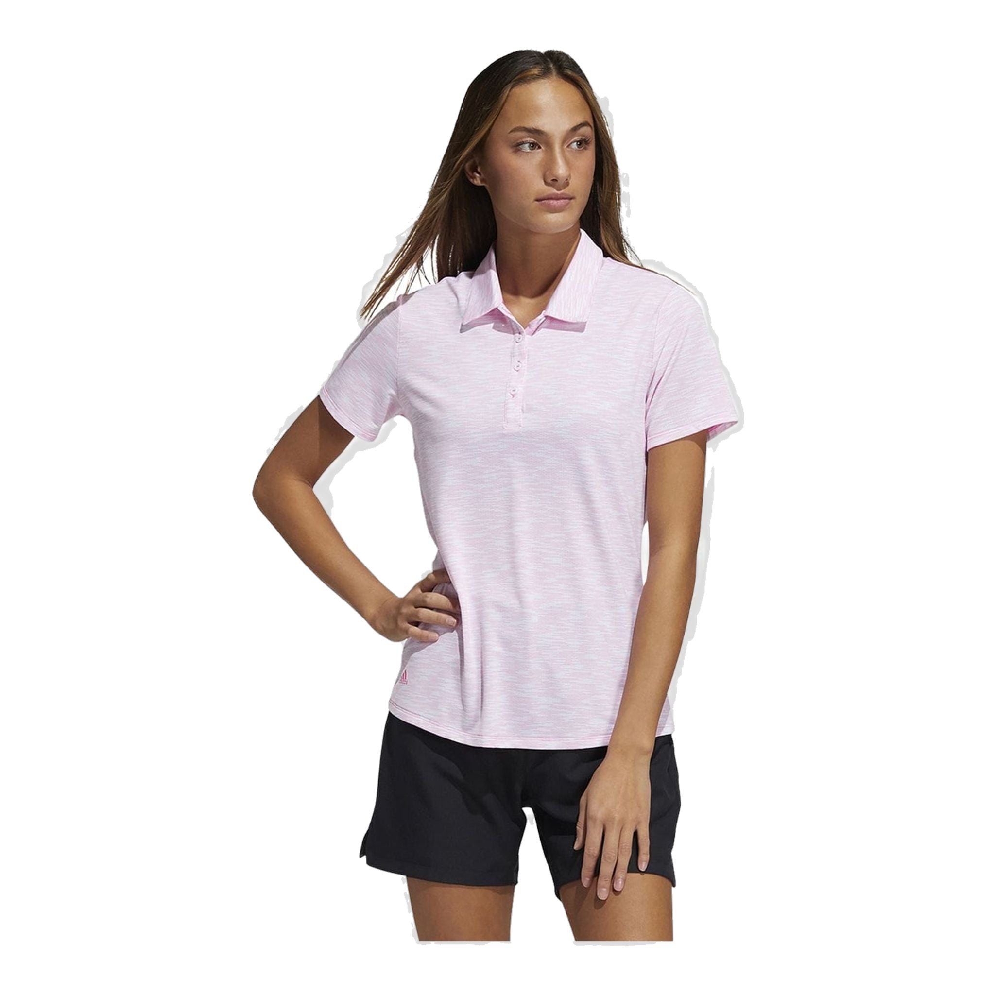 Adidas W Spacedye SS Polo Weiß/Pink Damen