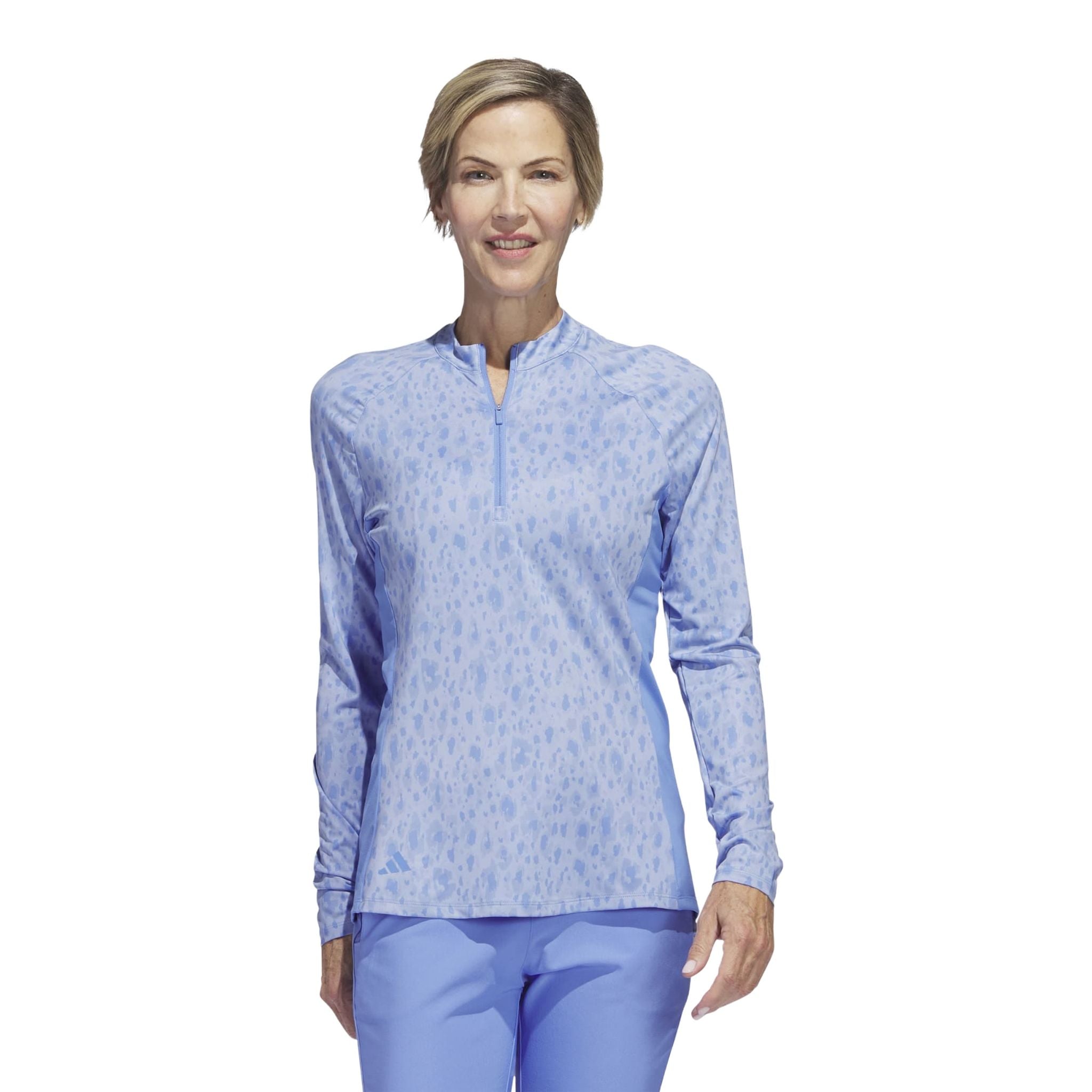 Adidas U365 Print Langarm-Poloshirt Damen