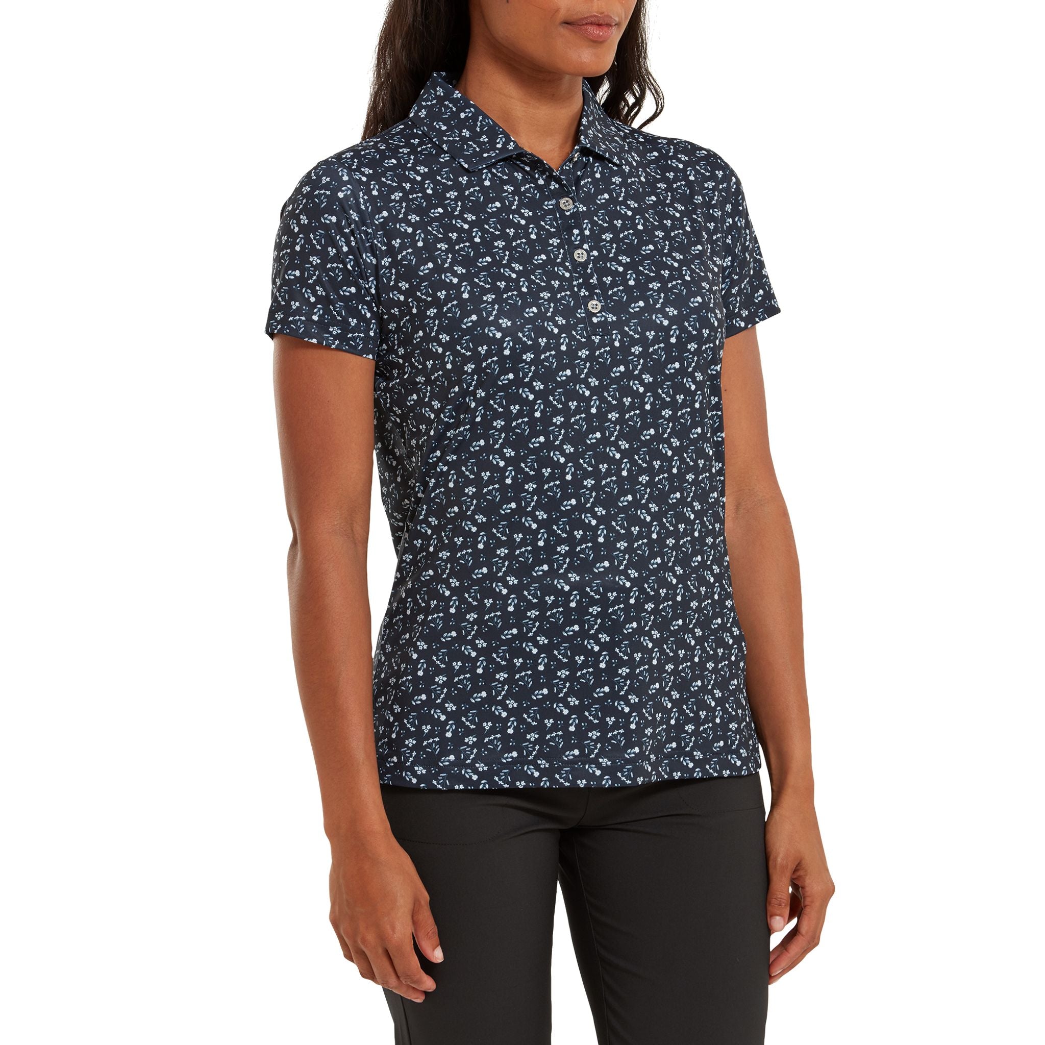 Footjoy Floral Print Poloshirt Damen