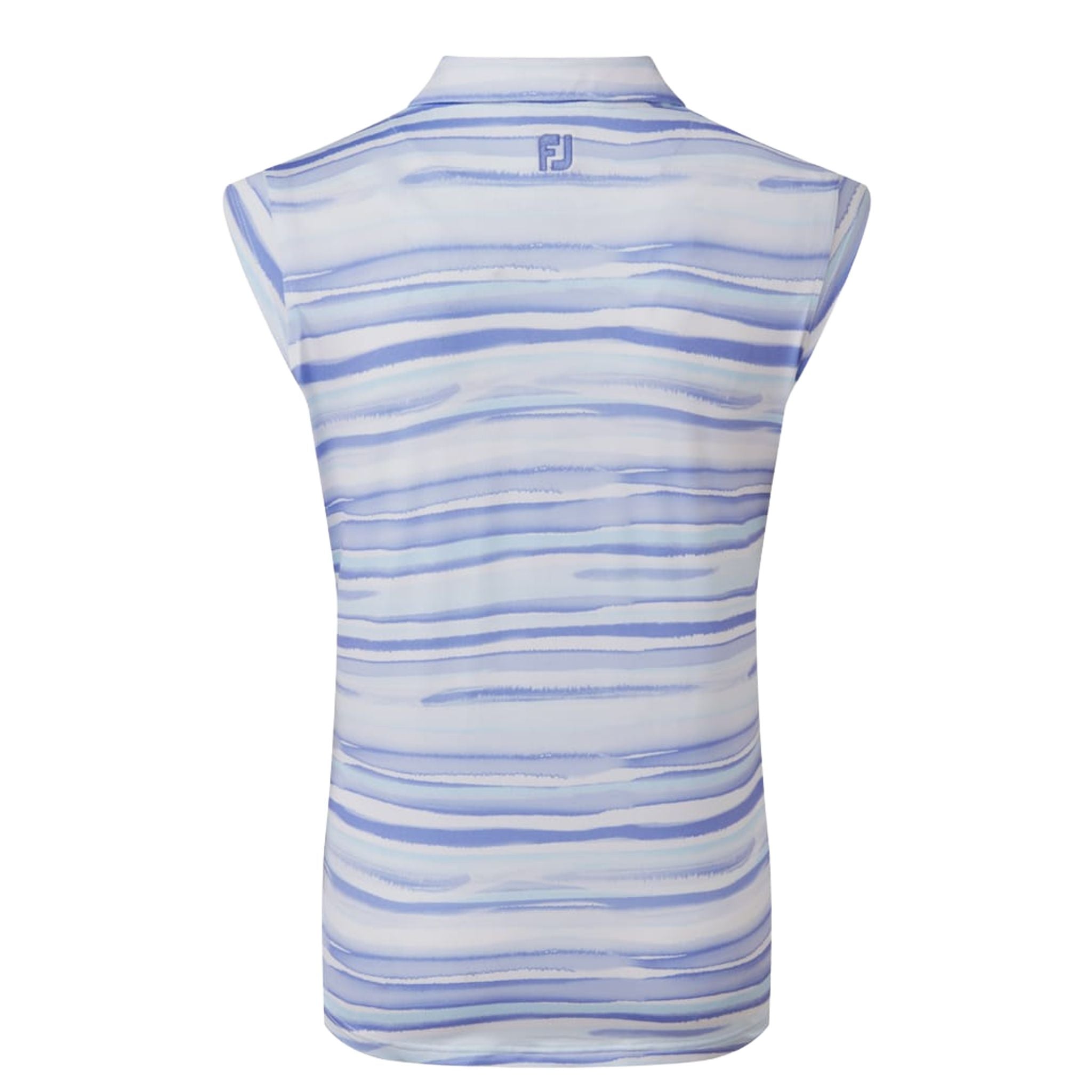 Footjoy Cap Sleeve Watercolour Print Lisle Polo Damen