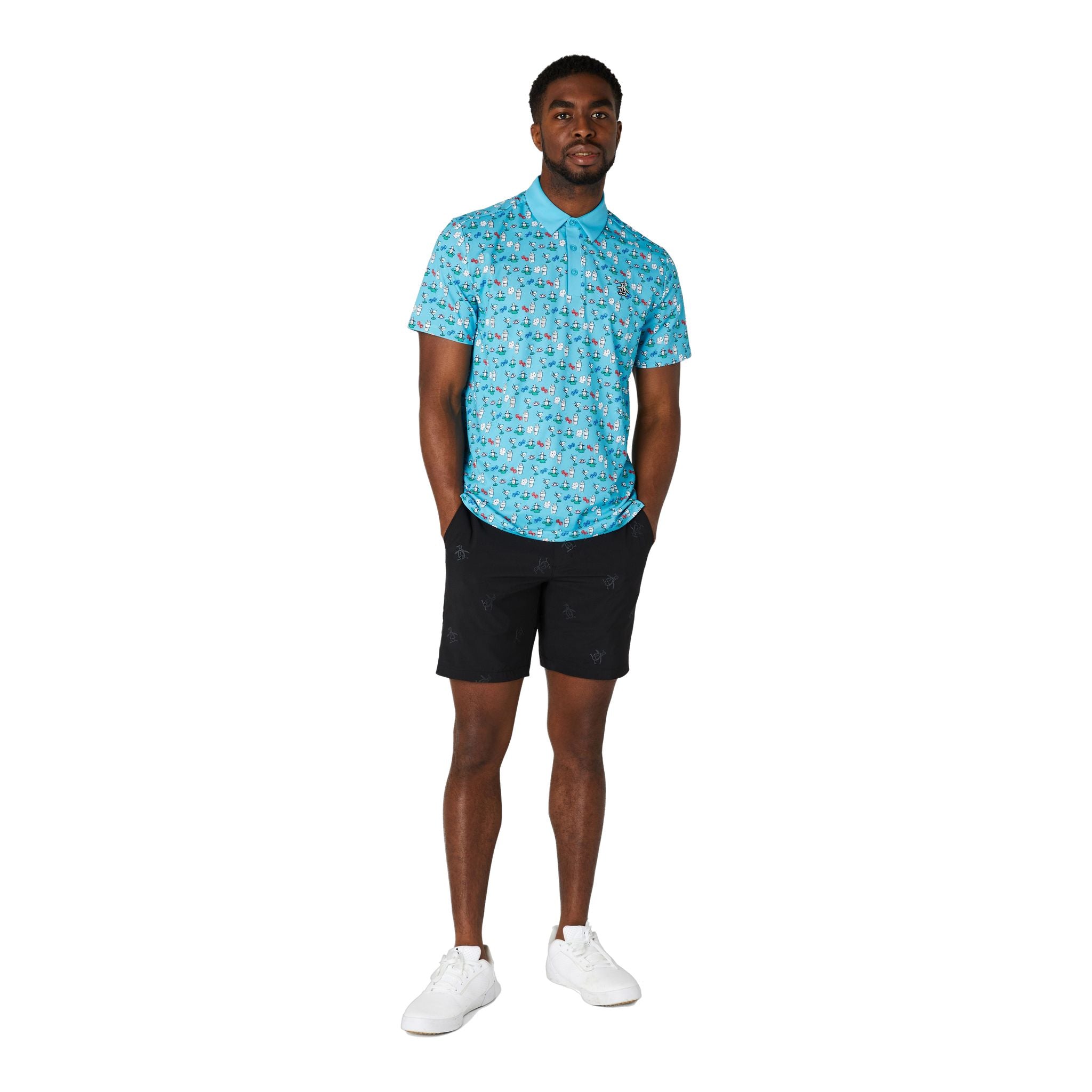 Original Penguin Player All-Over Print Polo Herren