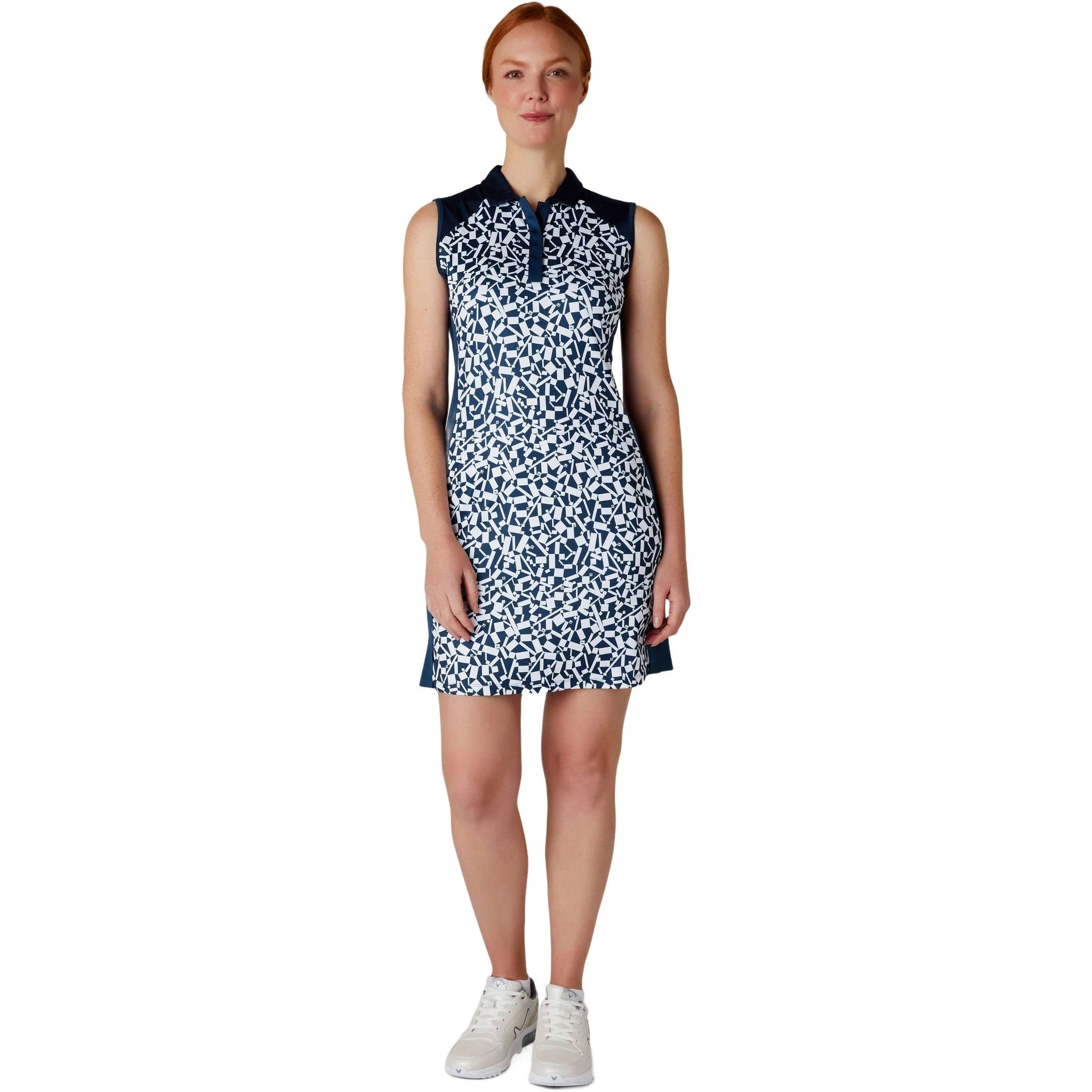 Callaway Two Tone Geo Sleeveless Kleid Damen