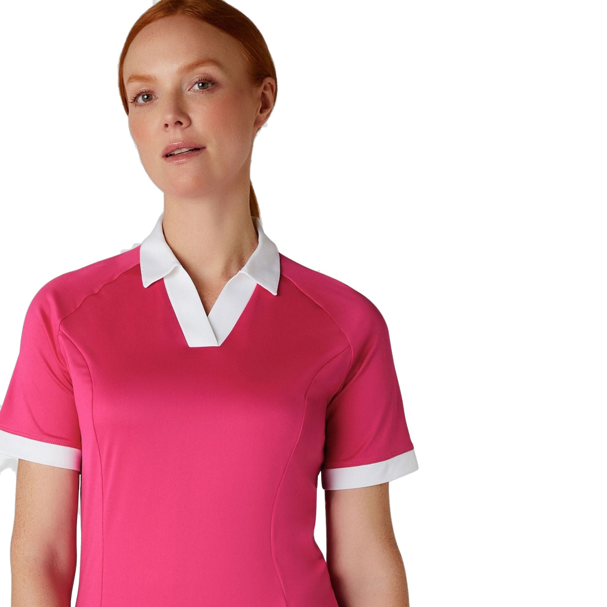 Callaway Short Sleeve V-Placket ColorBL Shirt Damen