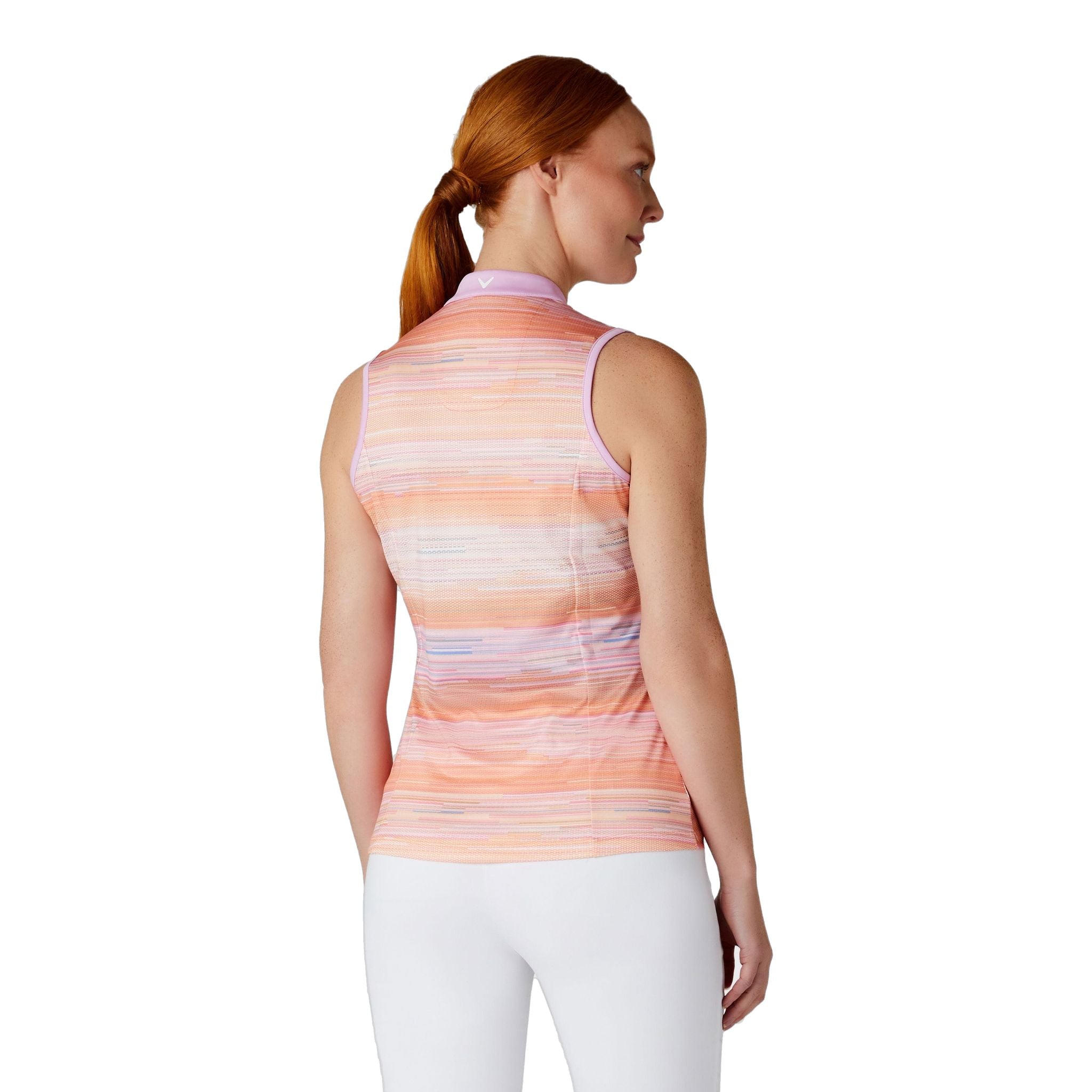 Callaway Striped Sleeveless Chev P Shirt Damen