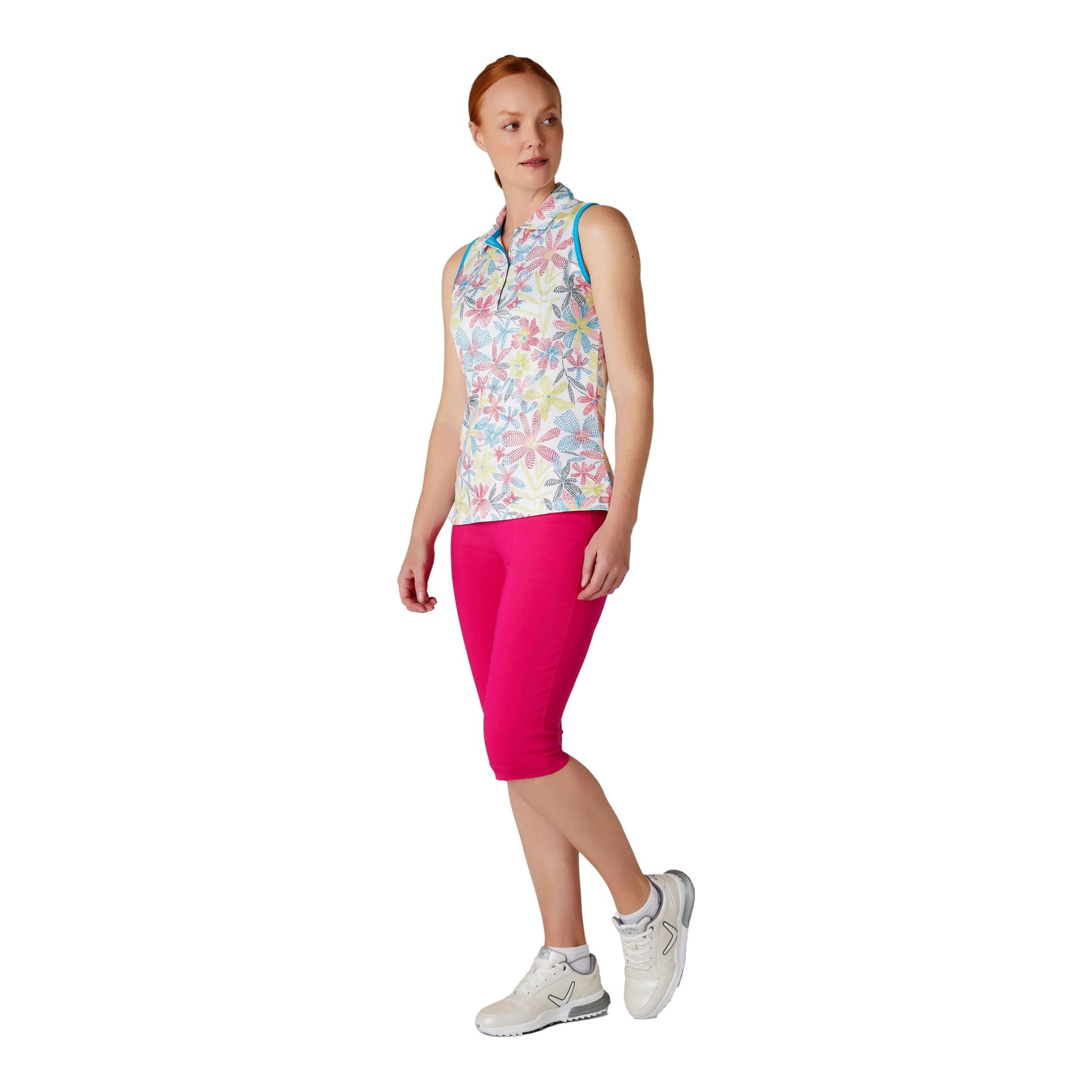 Callaway Chev Foral Sleeveless Shirt Damen