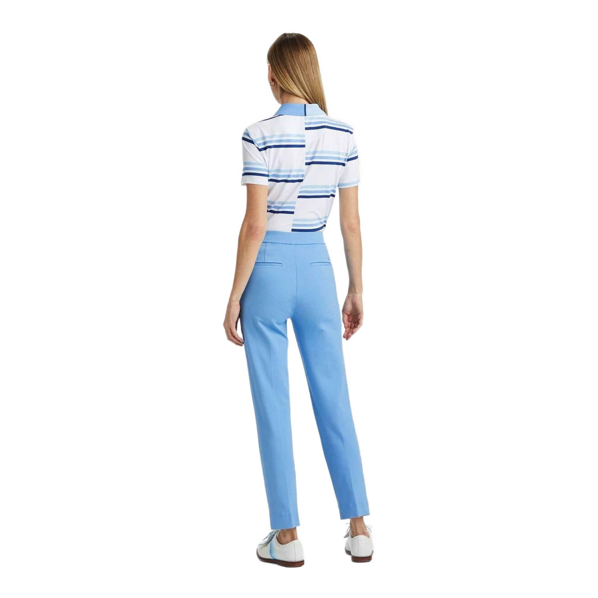 GFORE Offset Gradient Stripe Tech Polo Damen