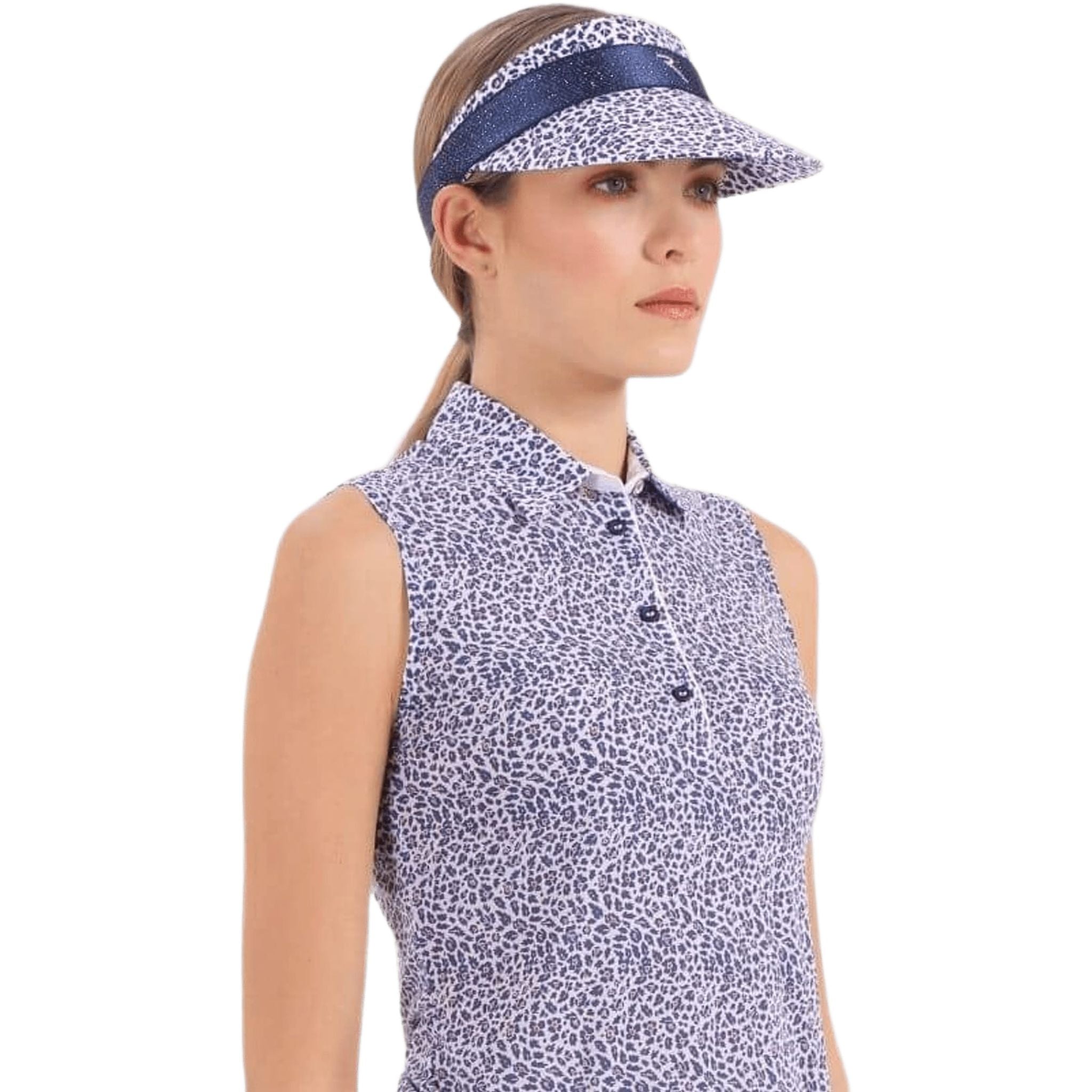 Chervo W Verta Visor Blau/Weiß Gemustert One Size Damen